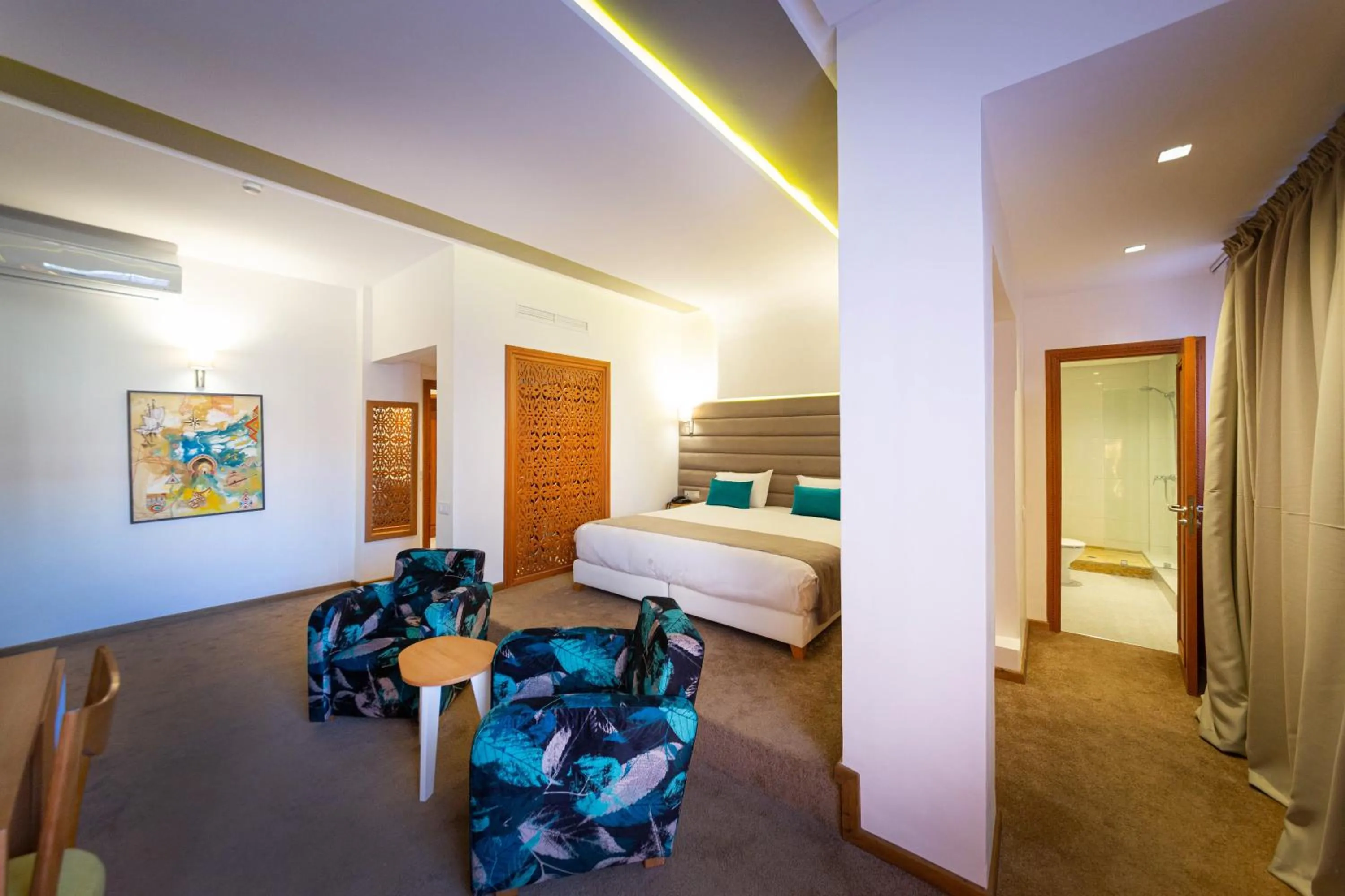 Bed in Hôtel Ibn Batouta