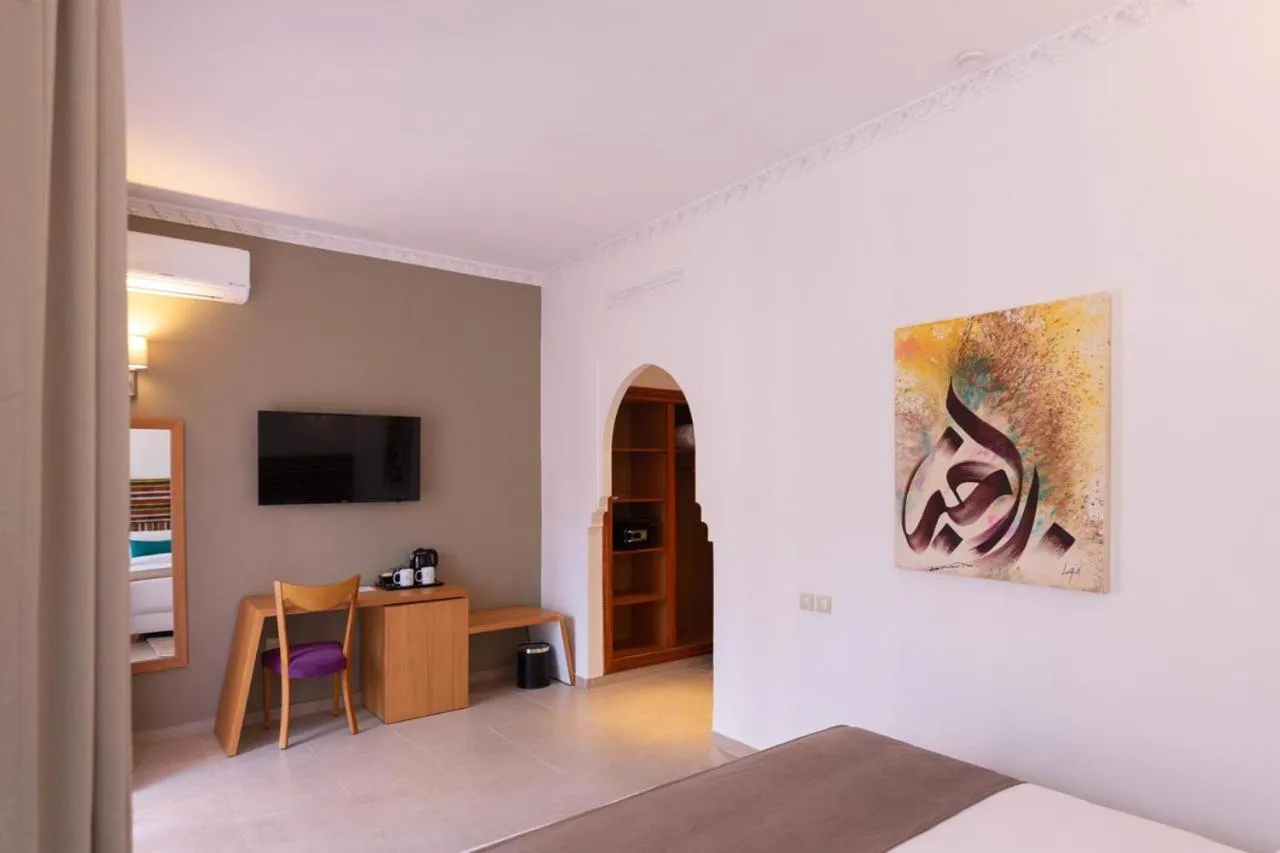 Bed in Hôtel Ibn Batouta