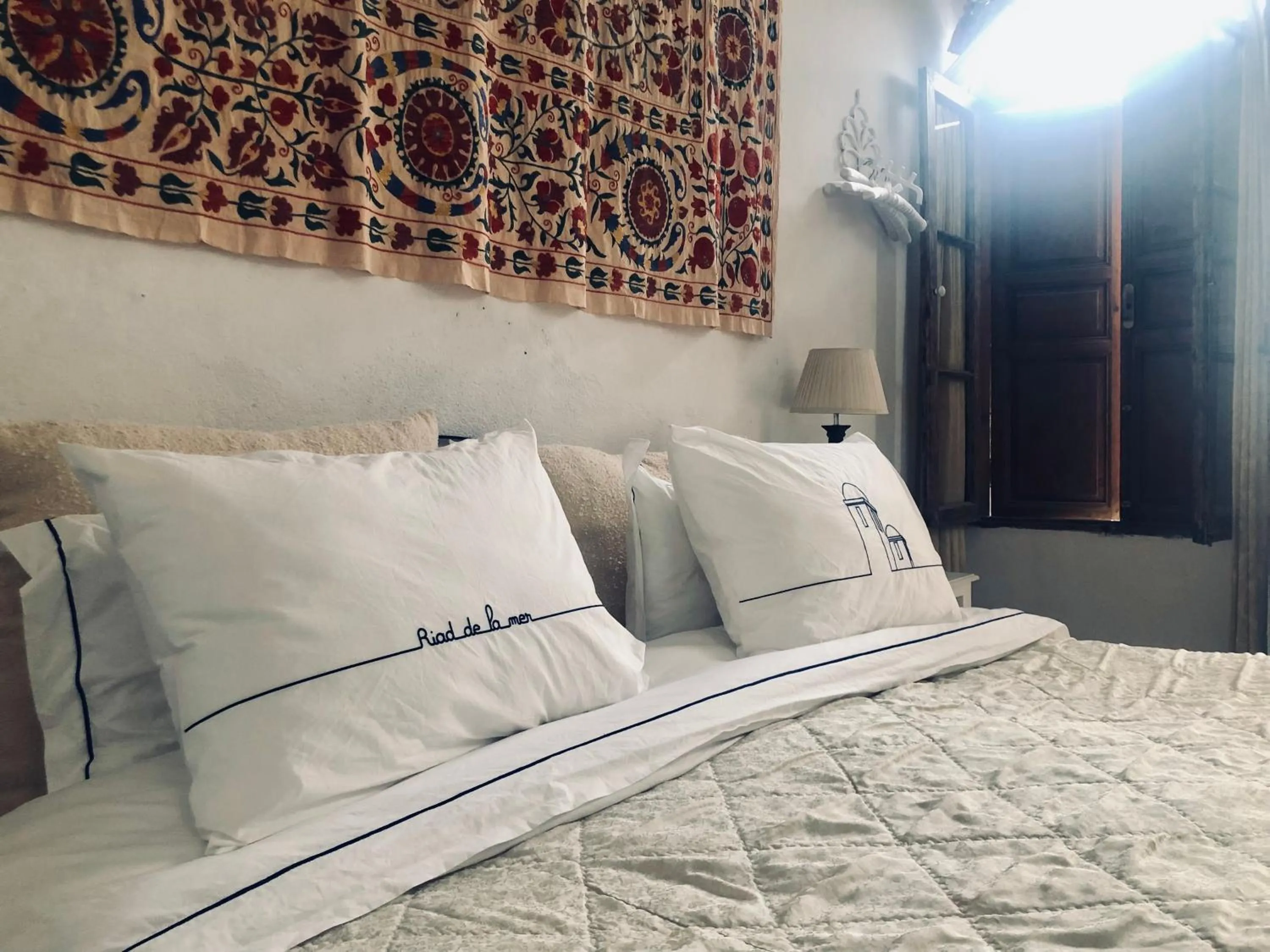 Bed in Riad De La Mer