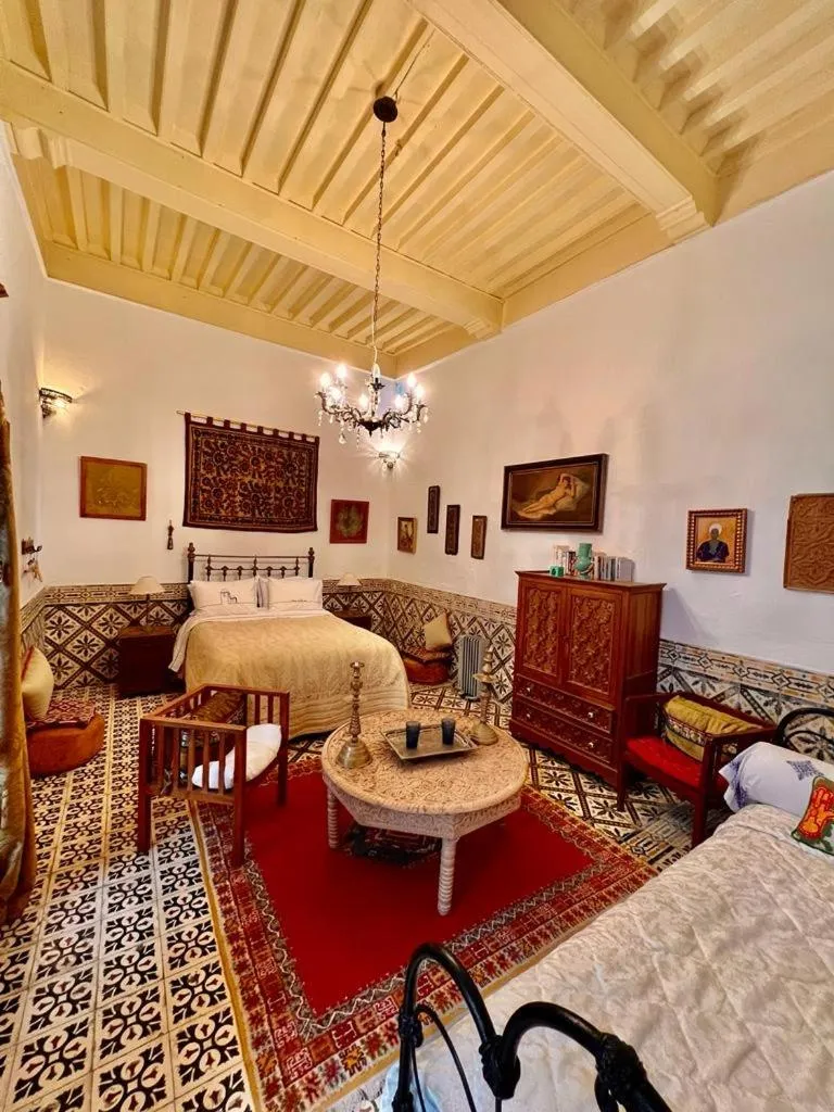 Bed in Riad De La Mer