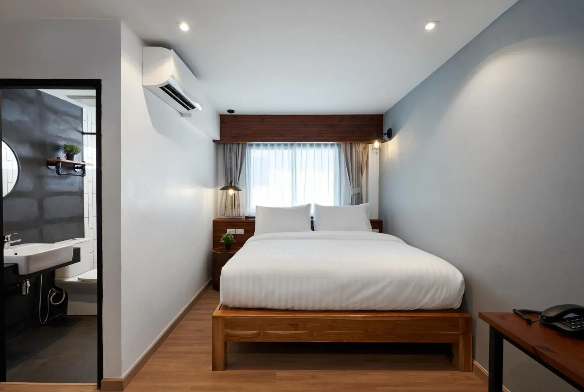 Bed in P2 Wood Loft Bed in P2 Wood Loft