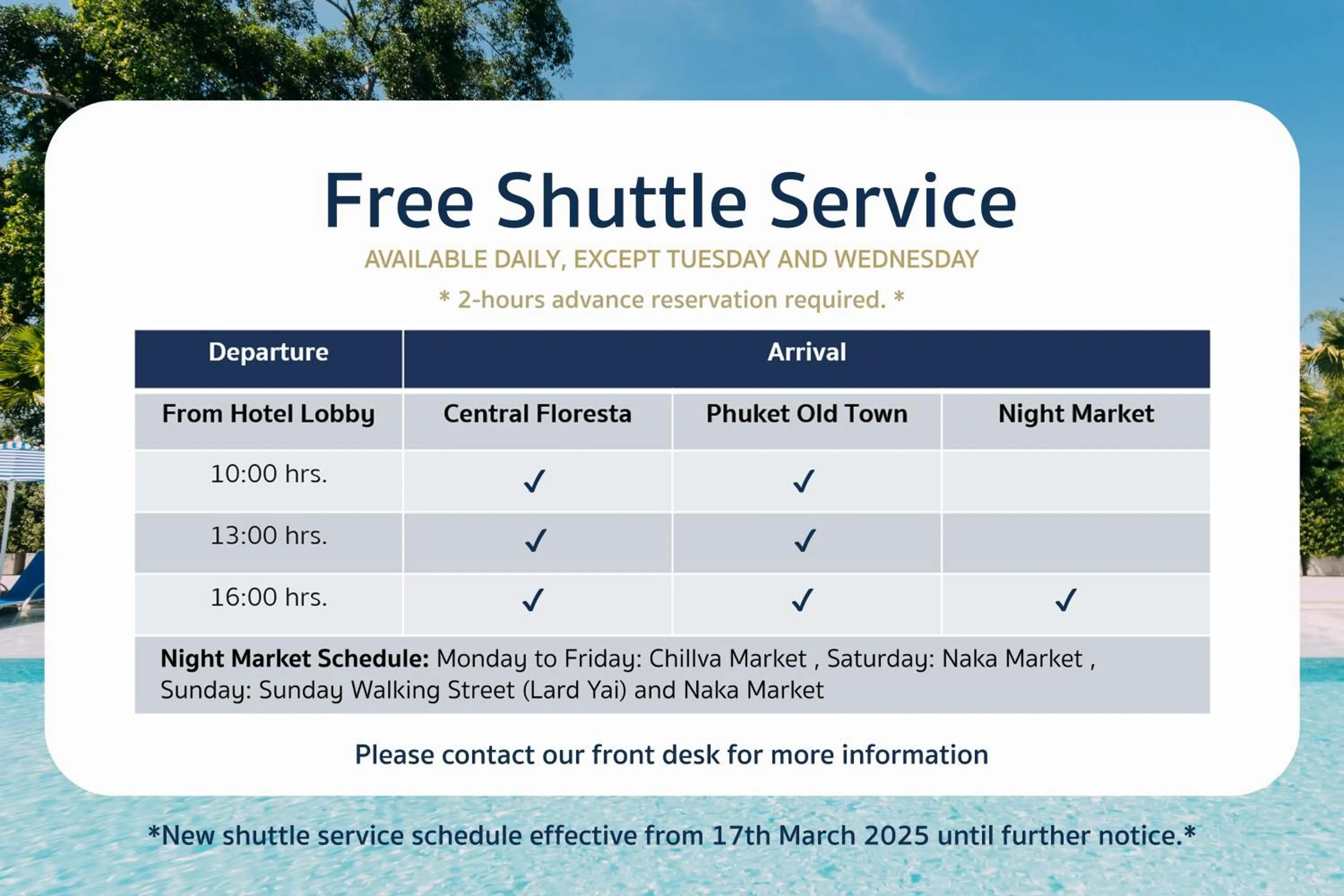 shuttle in Seabed Grand Hotel Phuket - SHA Extra Plus