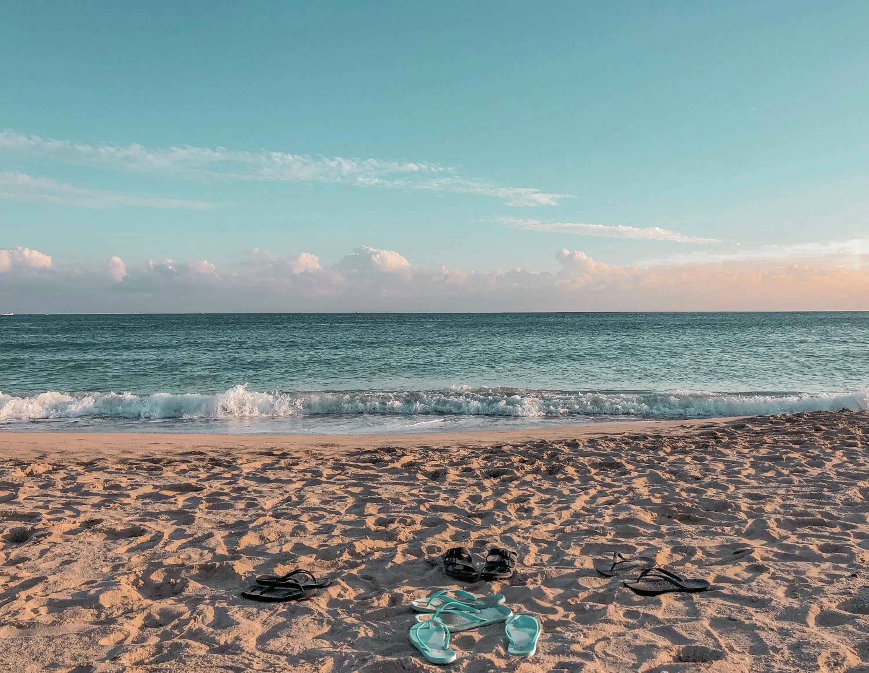 Beach in Ocean Day By Day