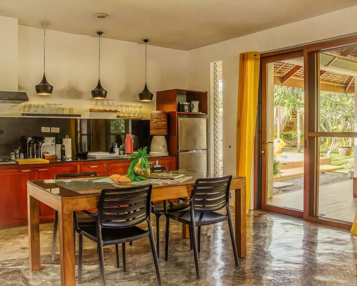 Dining area in Halamanan Residences