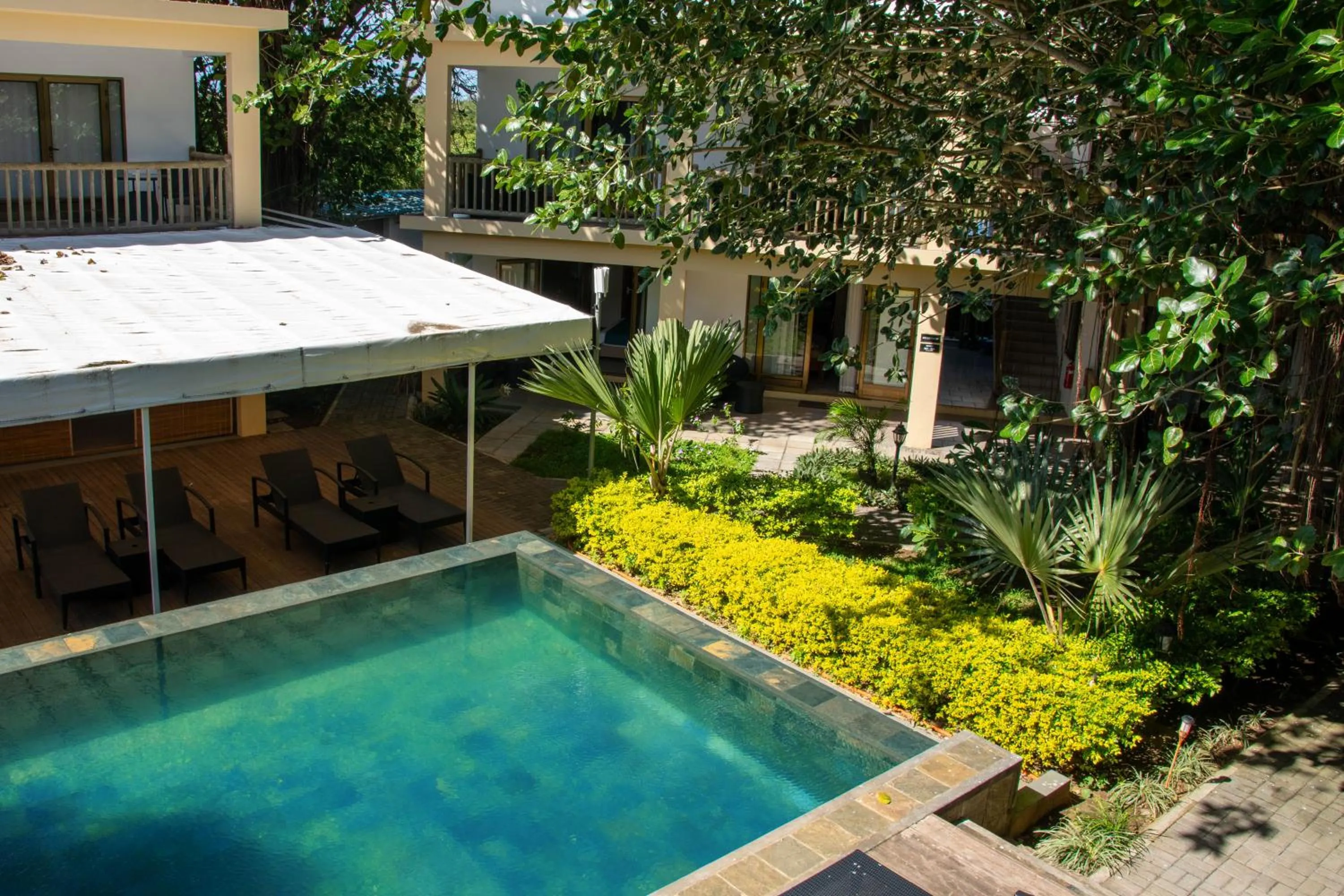 Swimming pool in The Garden Lodge Pereybere - Piscine & Jardin