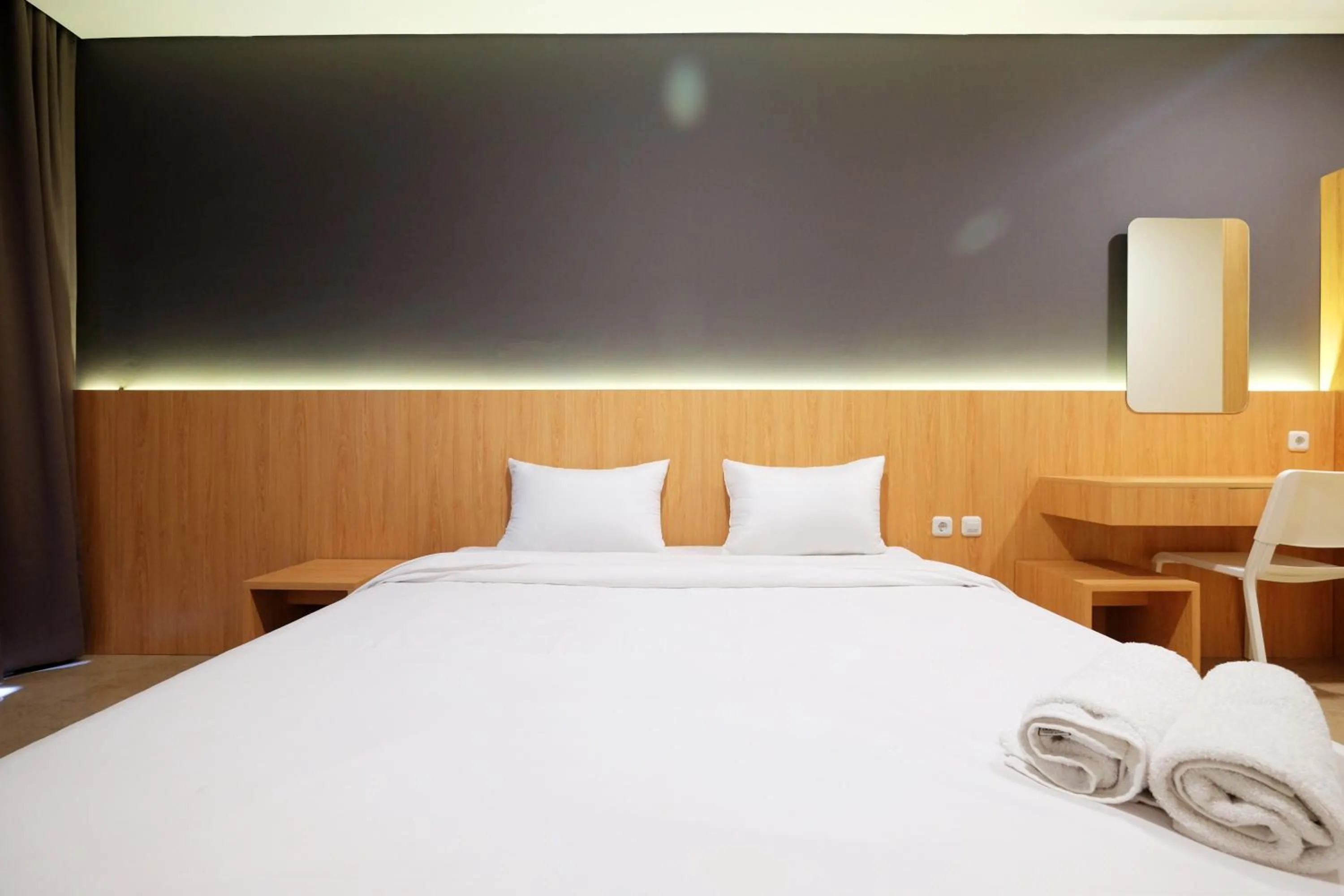 Bedroom, Bed in 2BR Pancoran L'Avenue Apartment Great Facility By Travelio