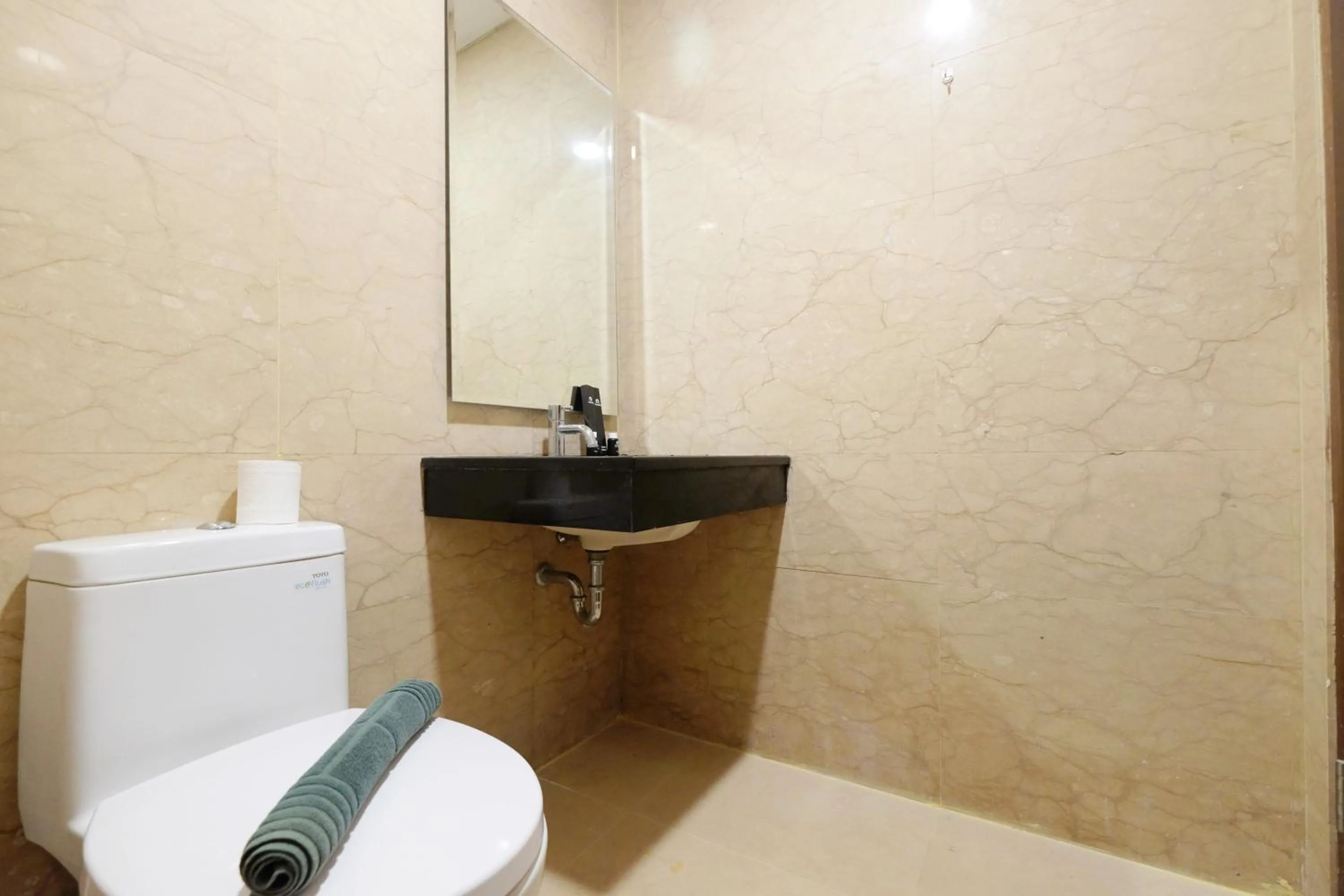 Bathroom in 2BR Pancoran L'Avenue Apartment Great Facility By Travelio