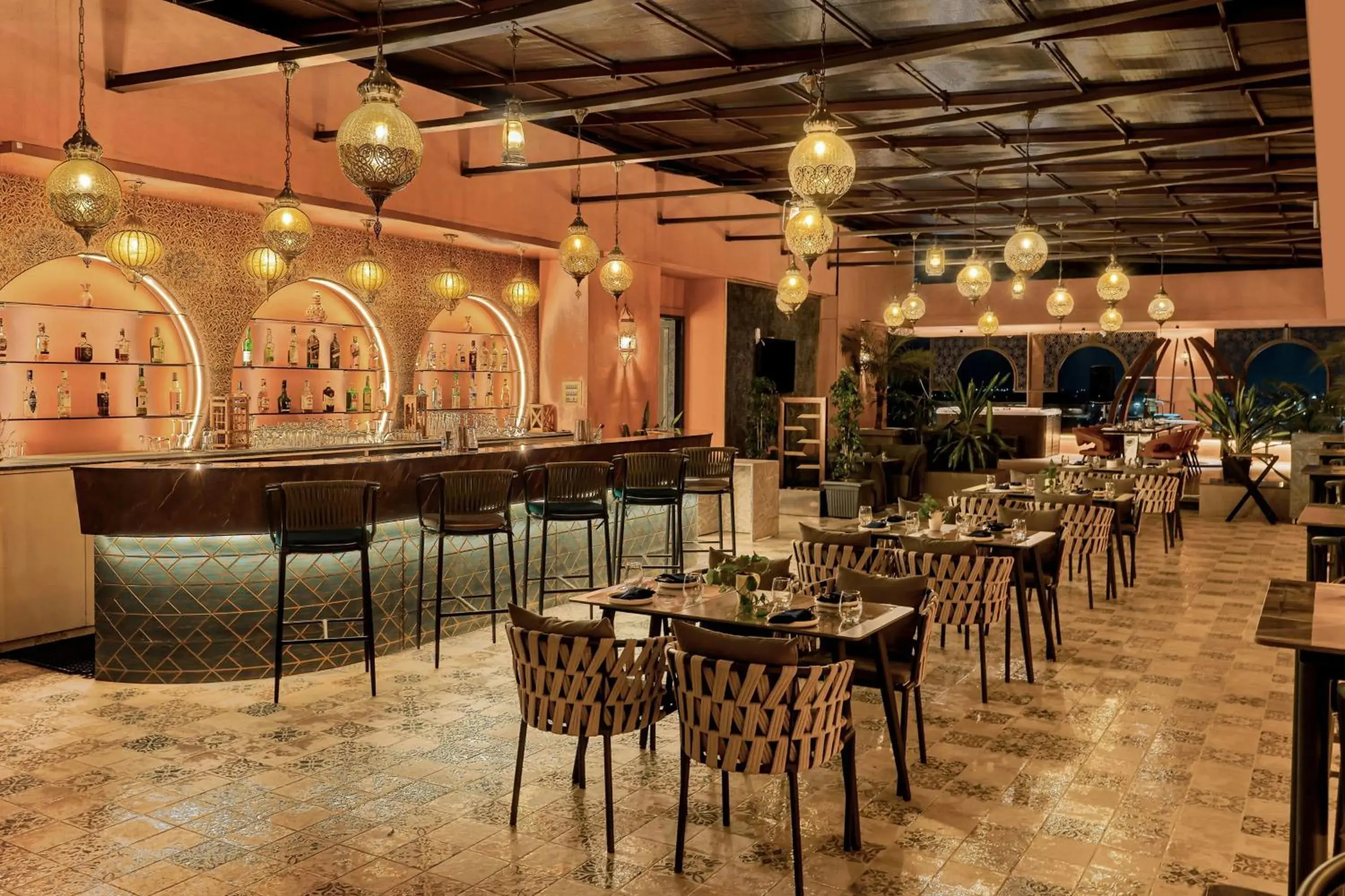 Lounge or bar in The Fern, Kolhapur, Series by Marriott Lounge or bar in The Fern, Kolhapur, Series by Marriott