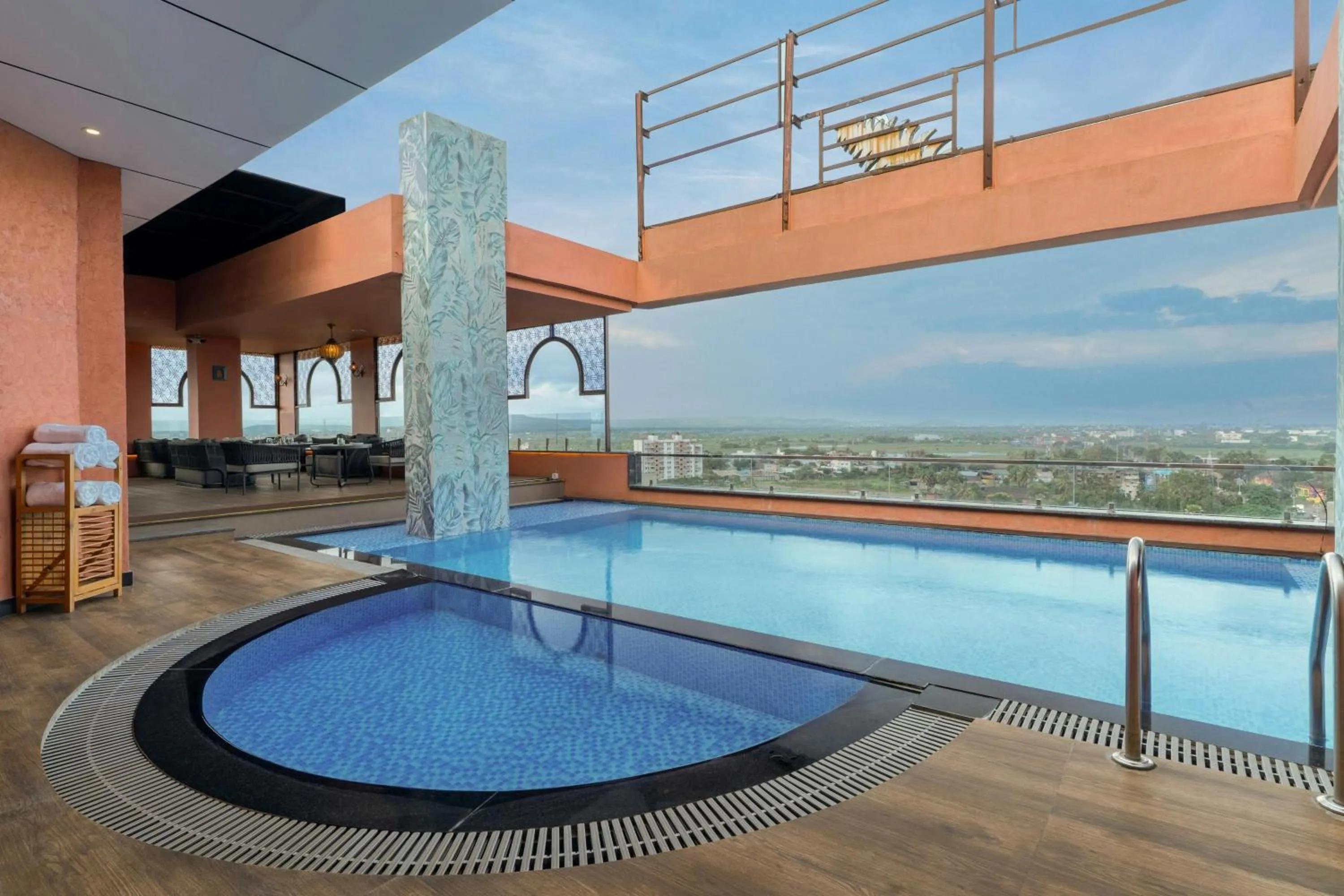 Swimming pool in The Fern, Kolhapur, Series by Marriott