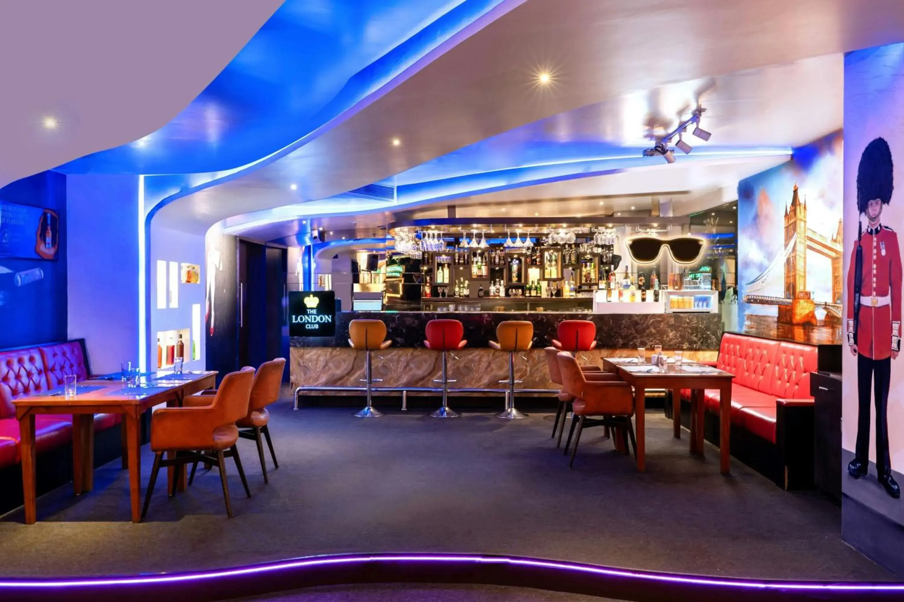 Lounge or bar in The Fern, Kolhapur, Series by Marriott Lounge or bar in The Fern, Kolhapur, Series by Marriott