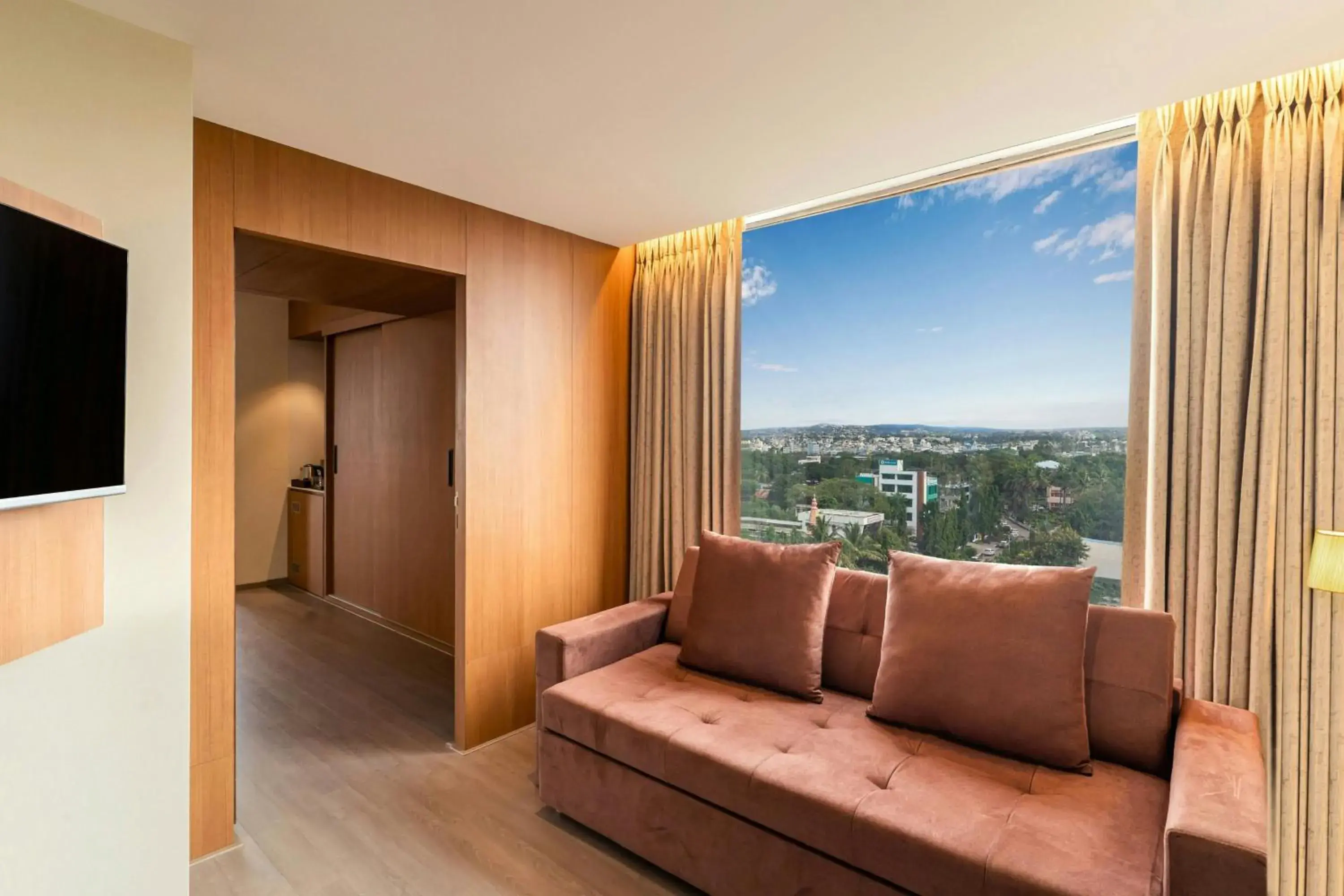 Living room in The Fern, Kolhapur, Series by Marriott Living room in The Fern, Kolhapur, Series by Marriott