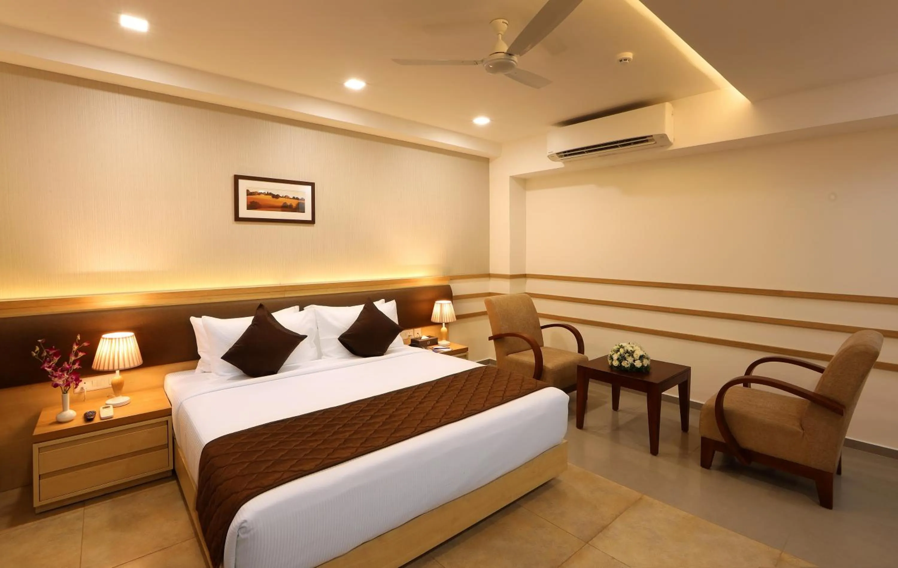 Bed in Flora Charishma Residency Aluva