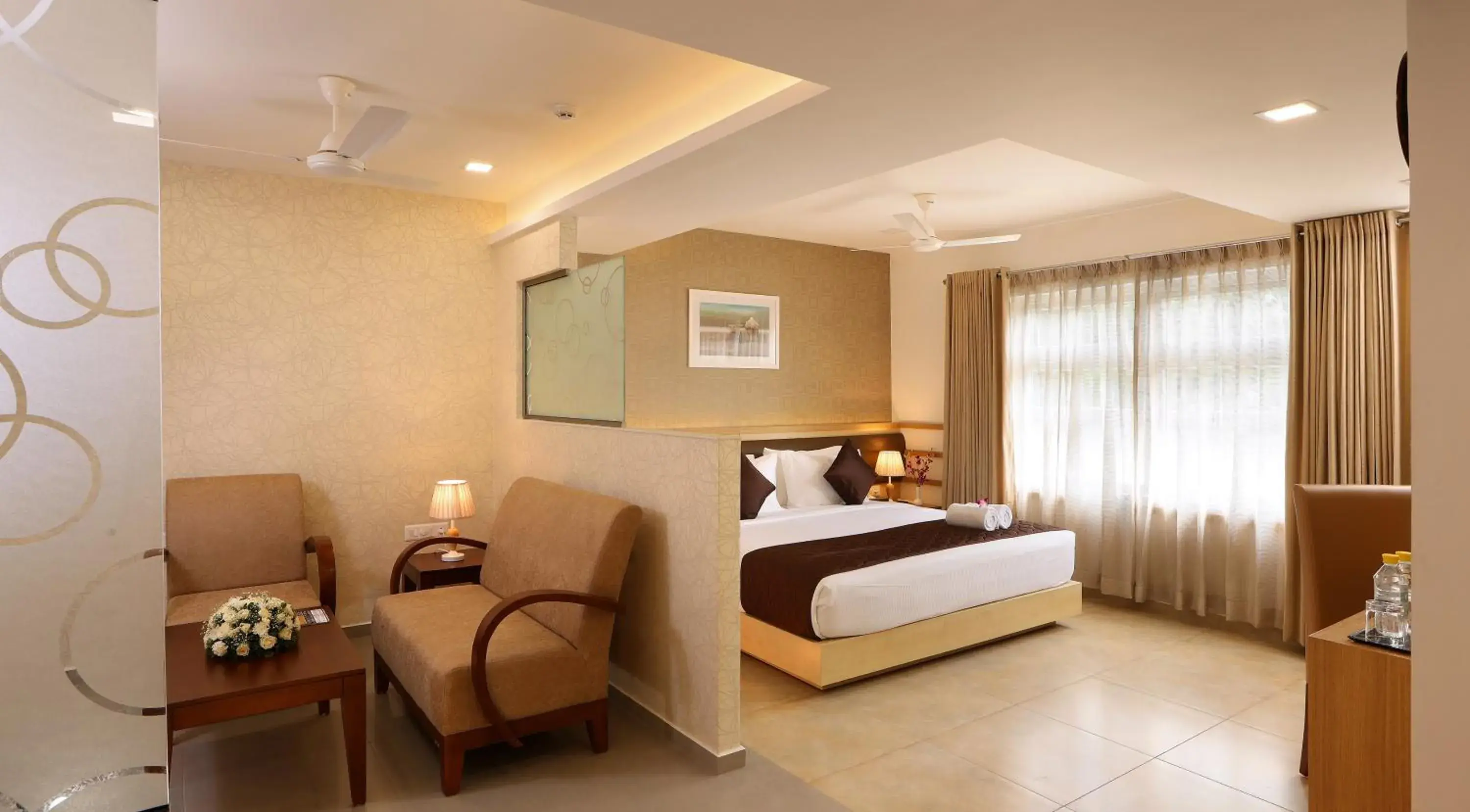 Photo of the whole room, Bed in Flora Charishma Residency Aluva Photo of the whole room, Bed in Flora Charishma Residency Aluva