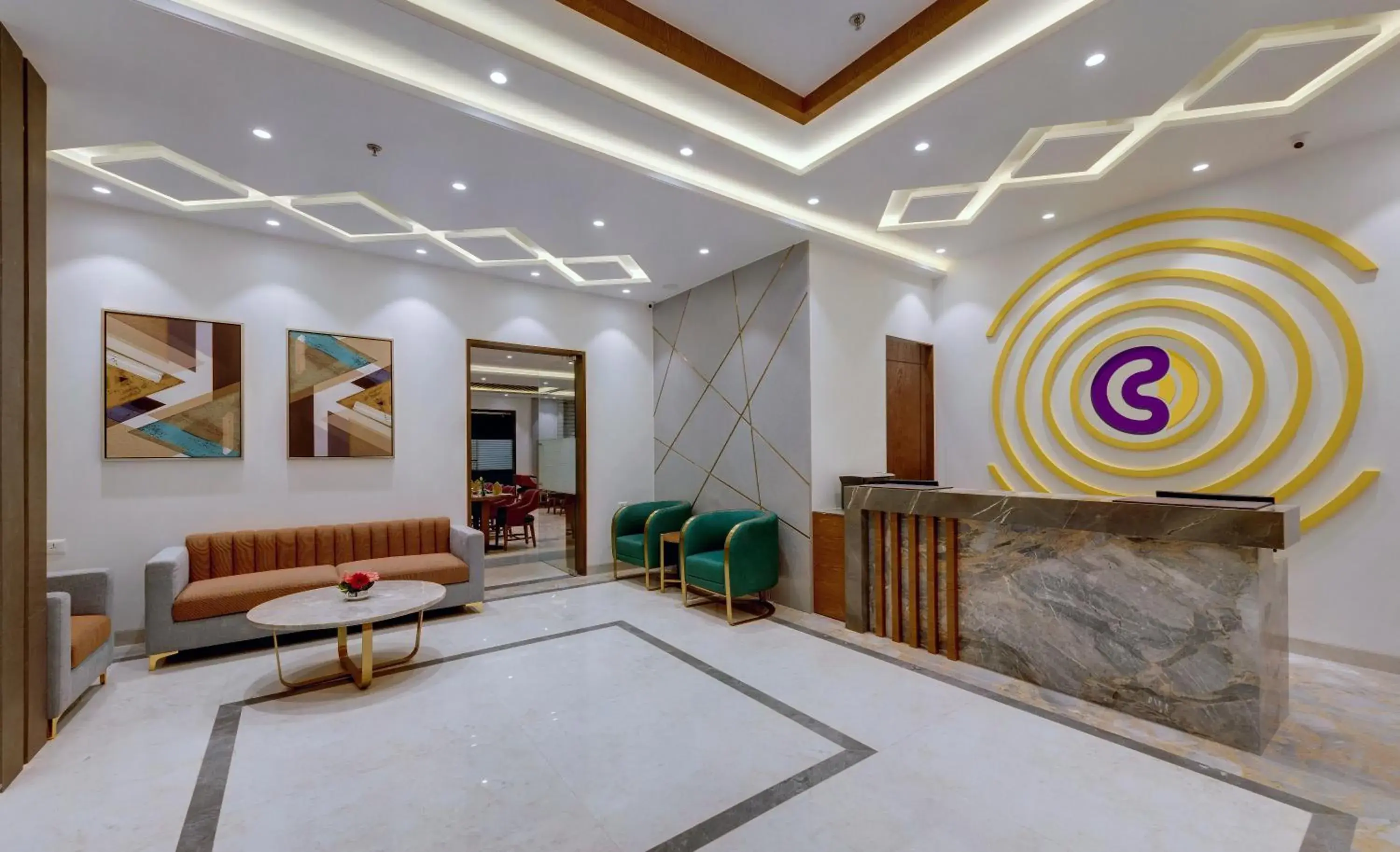Lobby or reception in Click Hotel Aurangabad Lobby or reception in Click Hotel Aurangabad