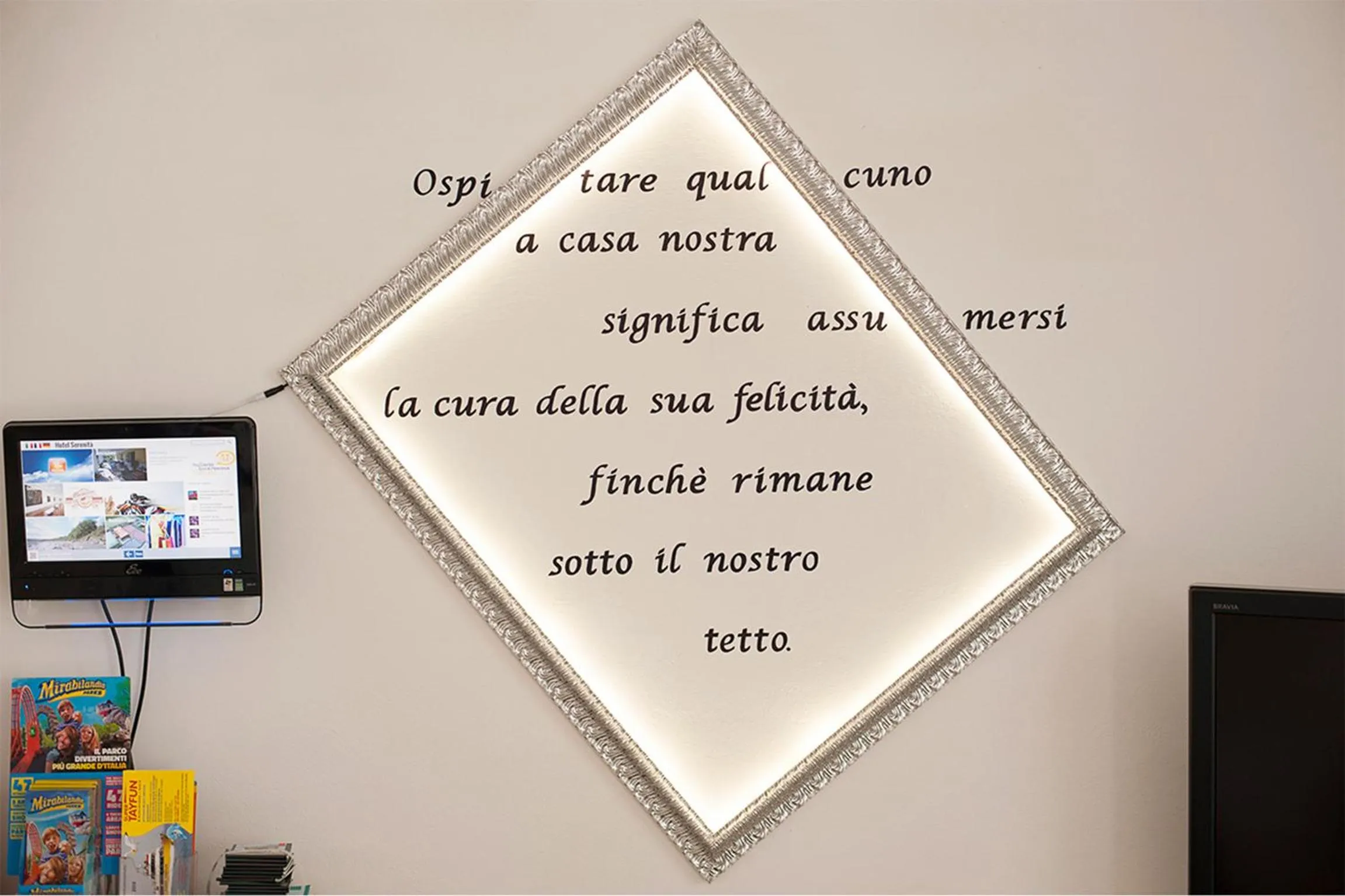 Decorative detail in B&B Hotel Serenità