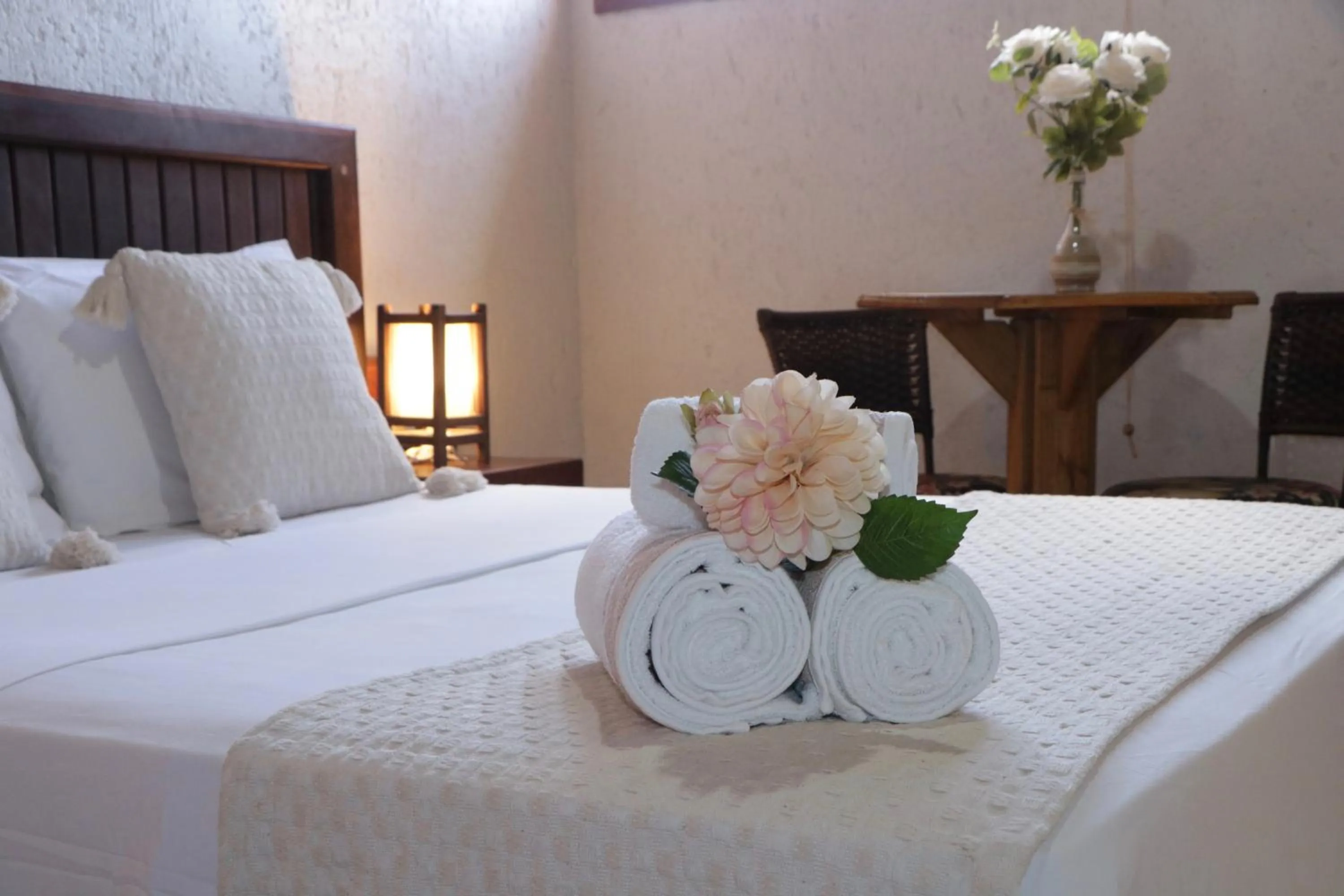 Bed in Pousada Gauleses