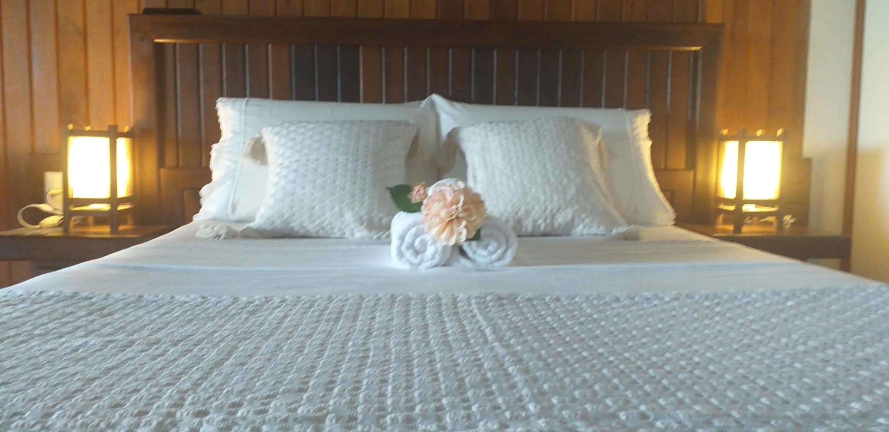 Bed in Pousada Gauleses