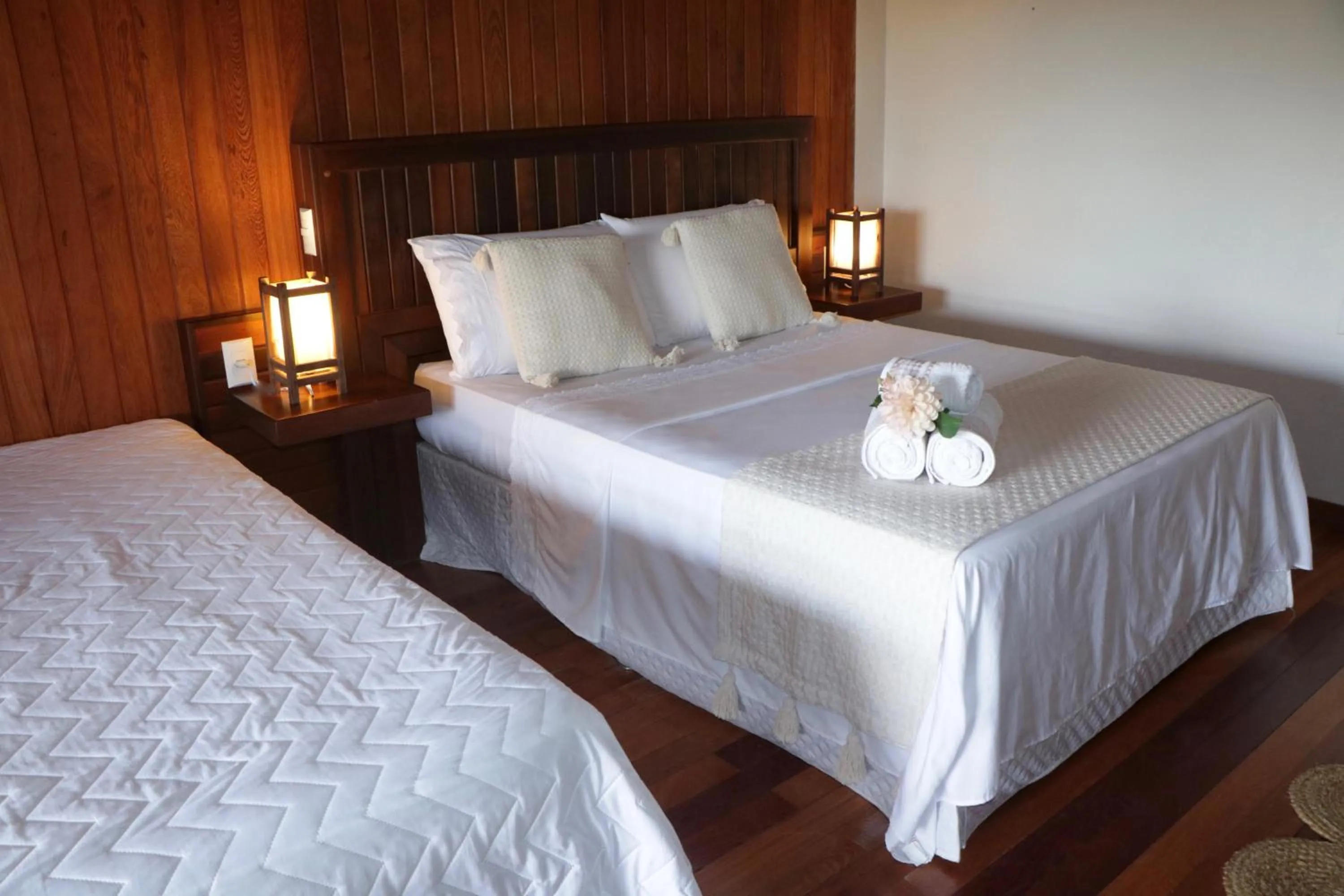 Bed in Pousada Gauleses