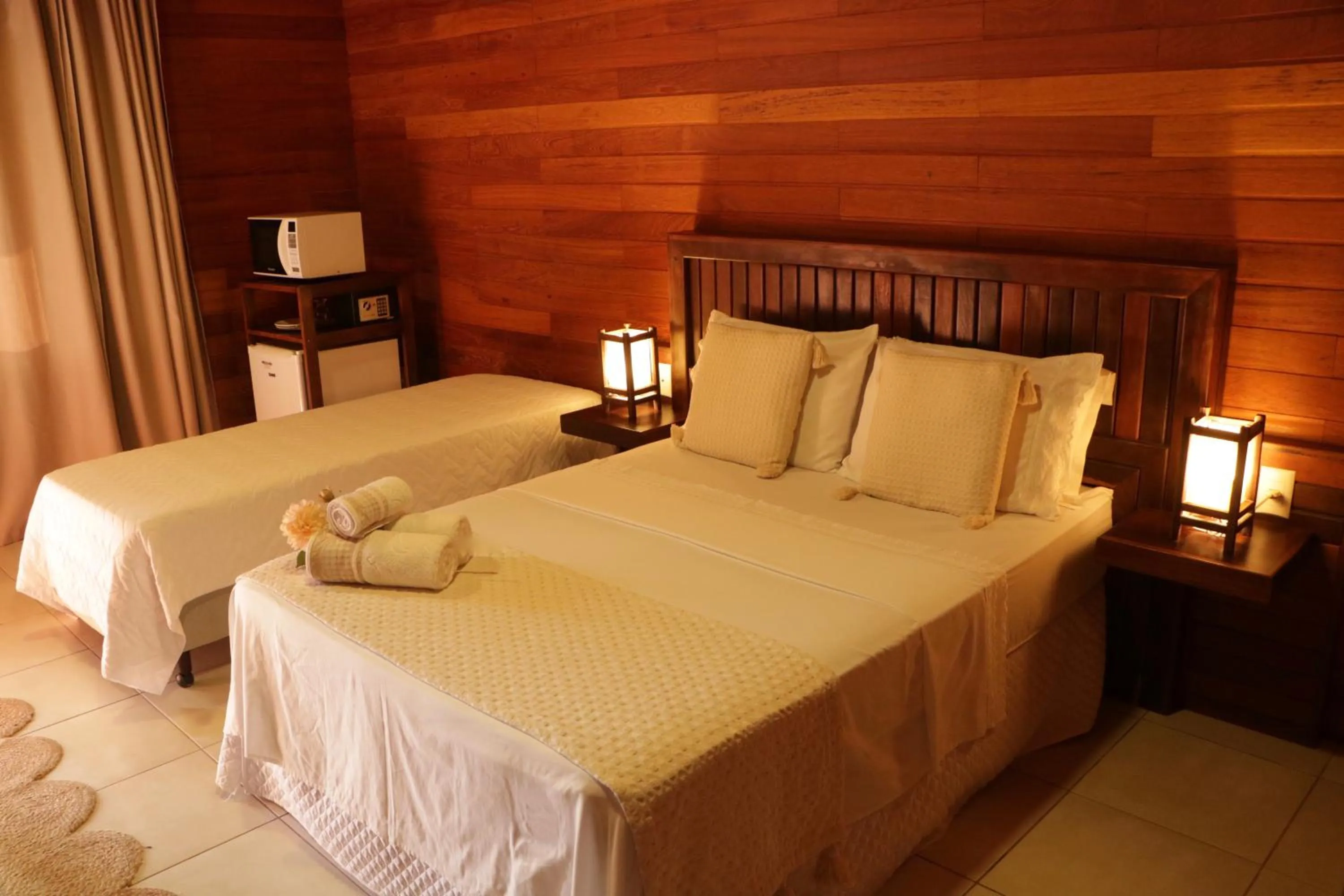 Bed in Pousada Gauleses