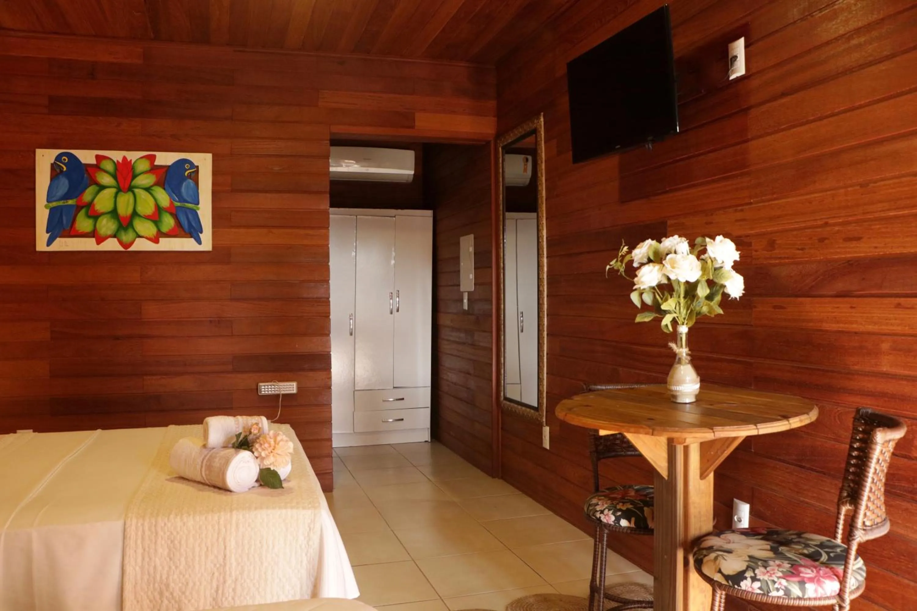 Bed in Pousada Gauleses