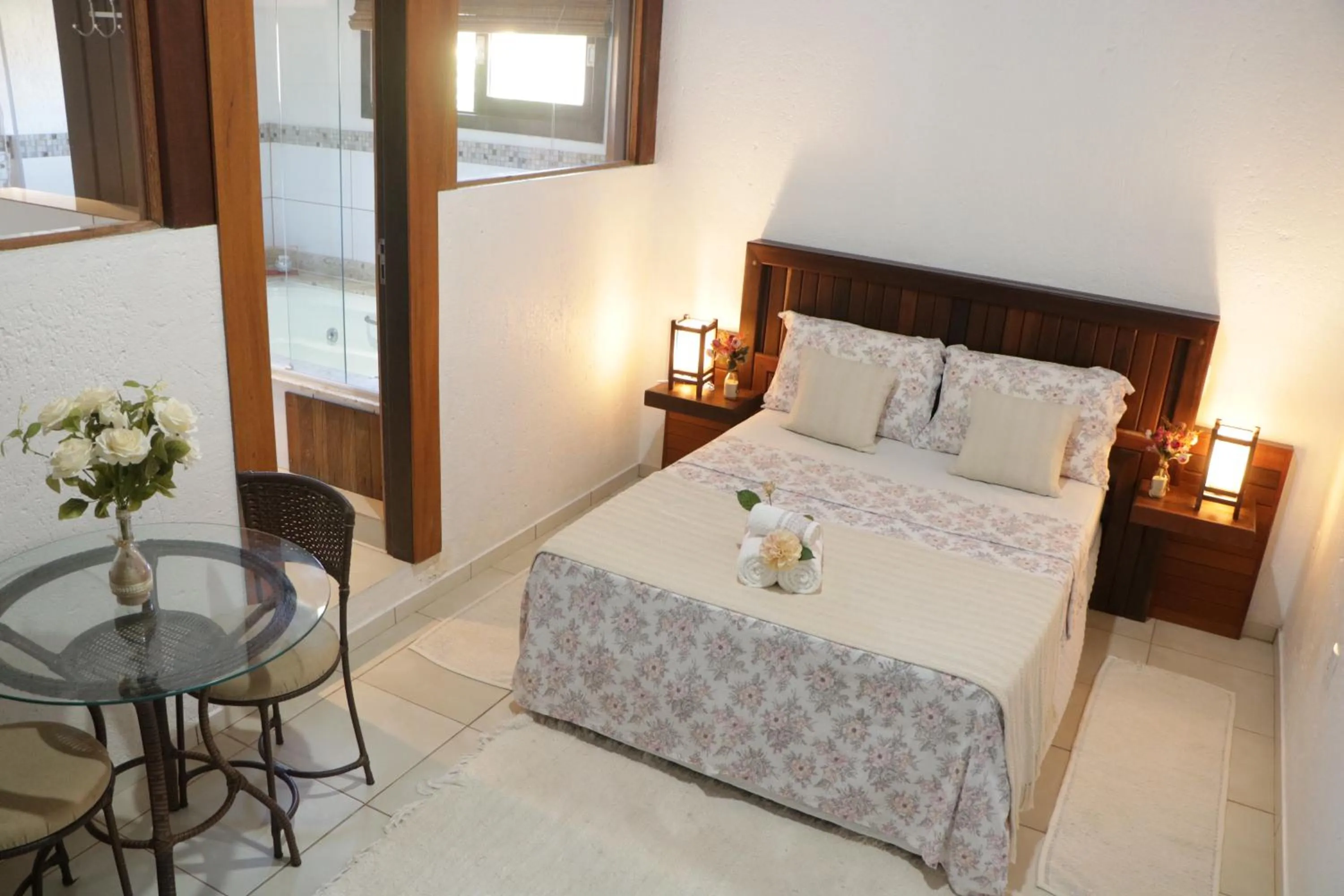 Bed in Pousada Gauleses