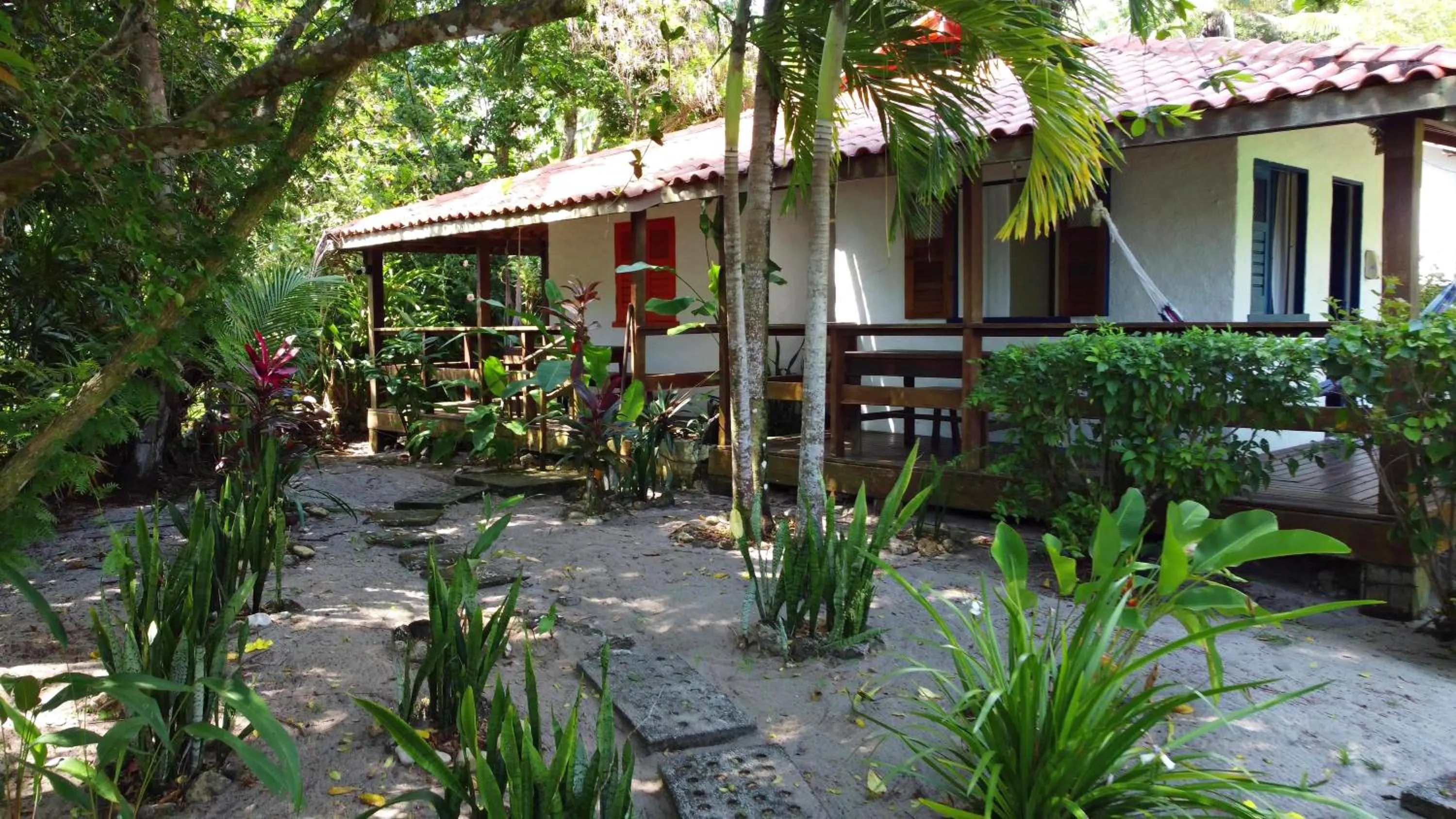 Garden view in Pousada Luar das Águas