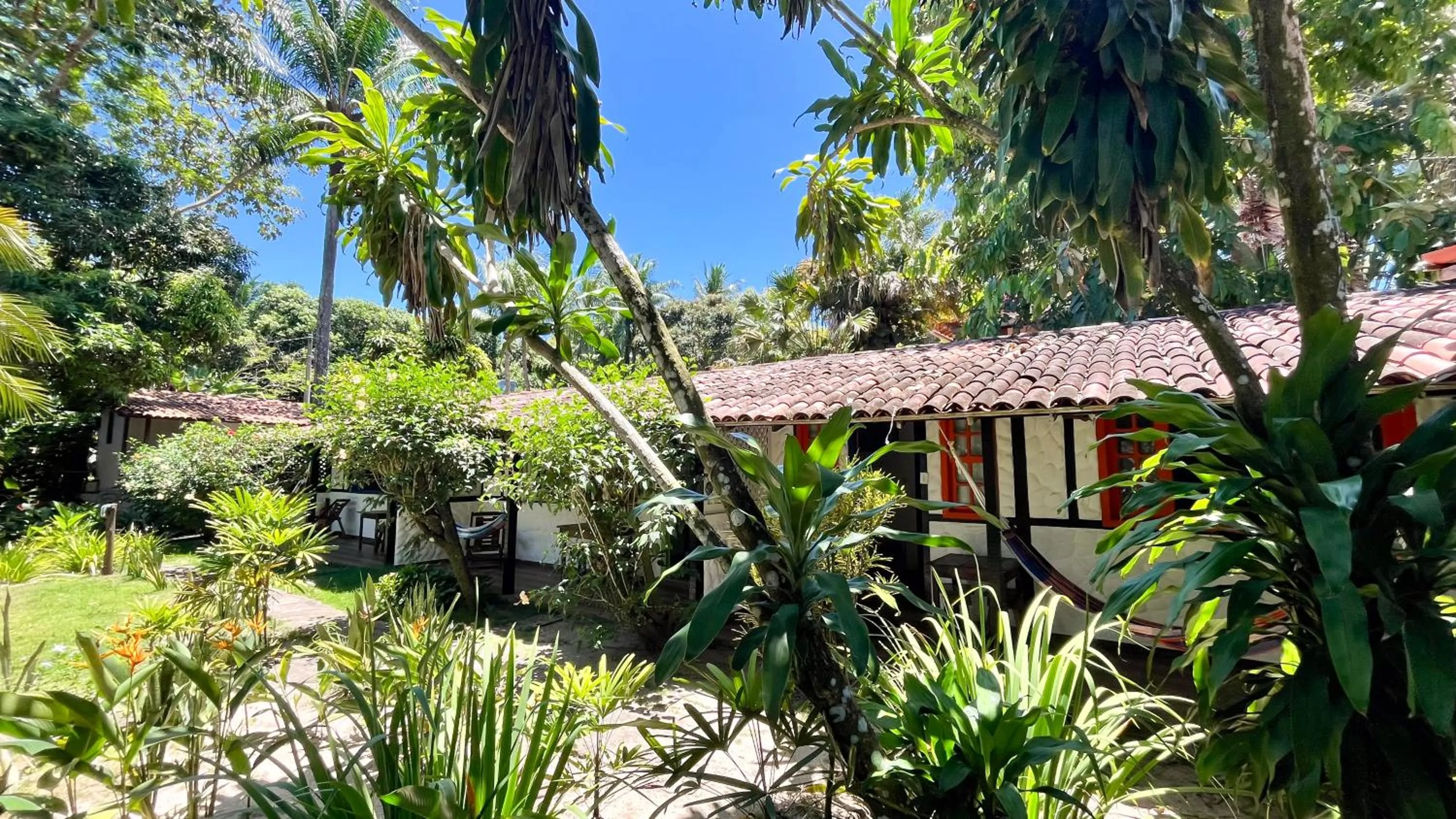 Garden view in Pousada Luar das Águas