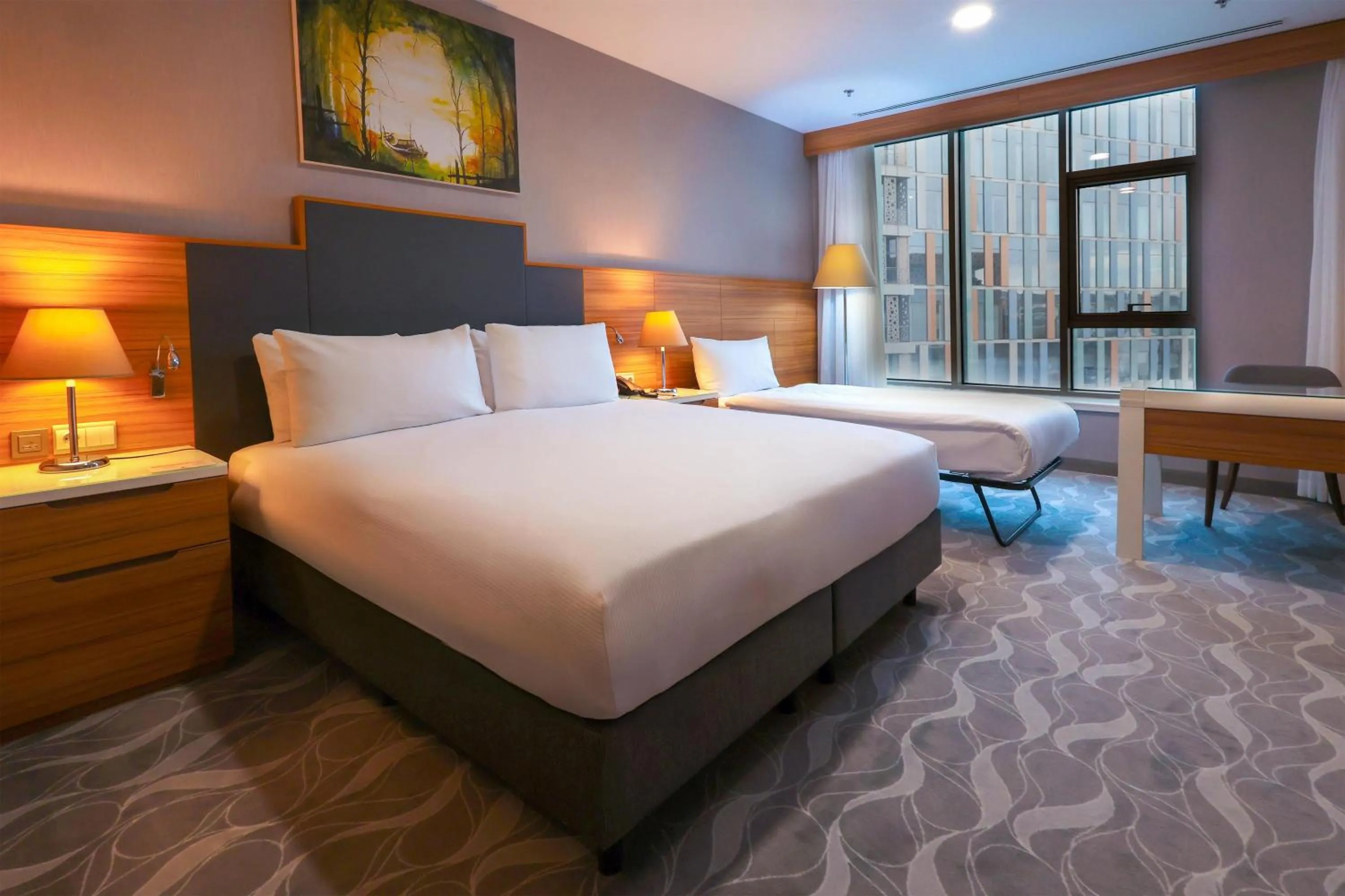 Bed in DoubleTree by Hilton Ankara Incek