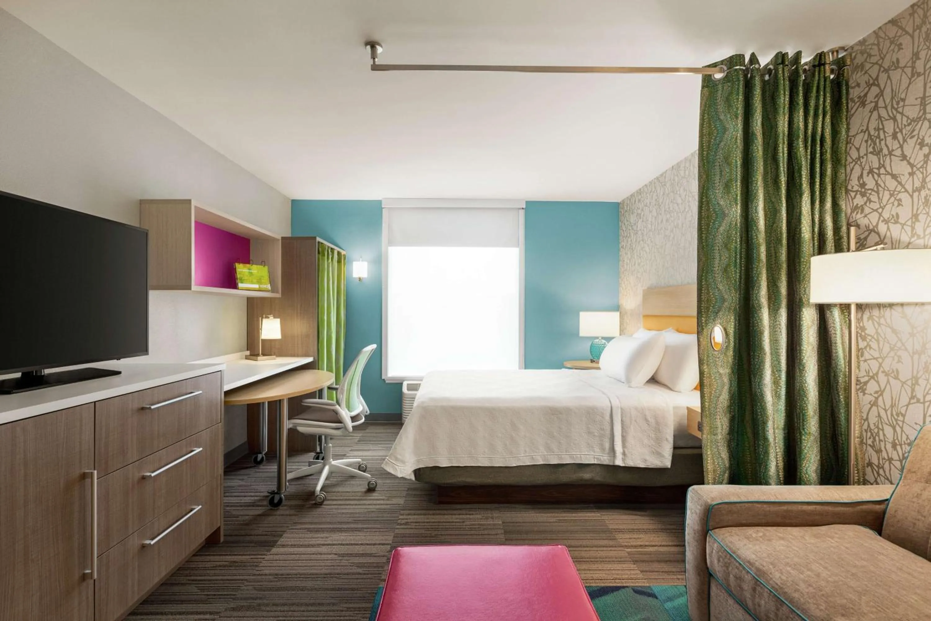 Bedroom, Bed in Home2 Suites By Hilton Fernandina Beach on Amelia Island, FL