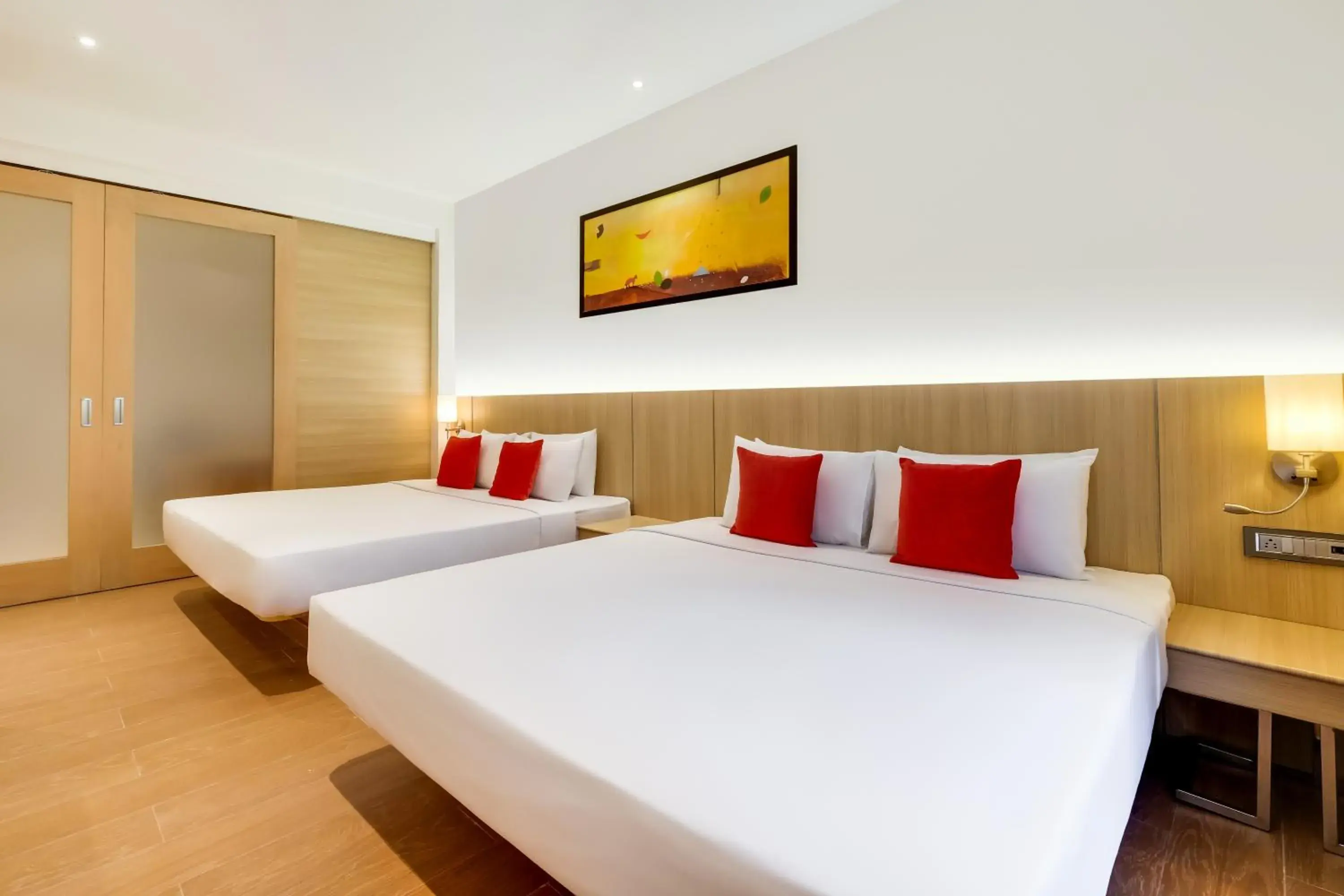 Bed in Red Fox by Lemon Tree Hotels, Vijayawada Bed in Red Fox by Lemon Tree Hotels, Vijayawada