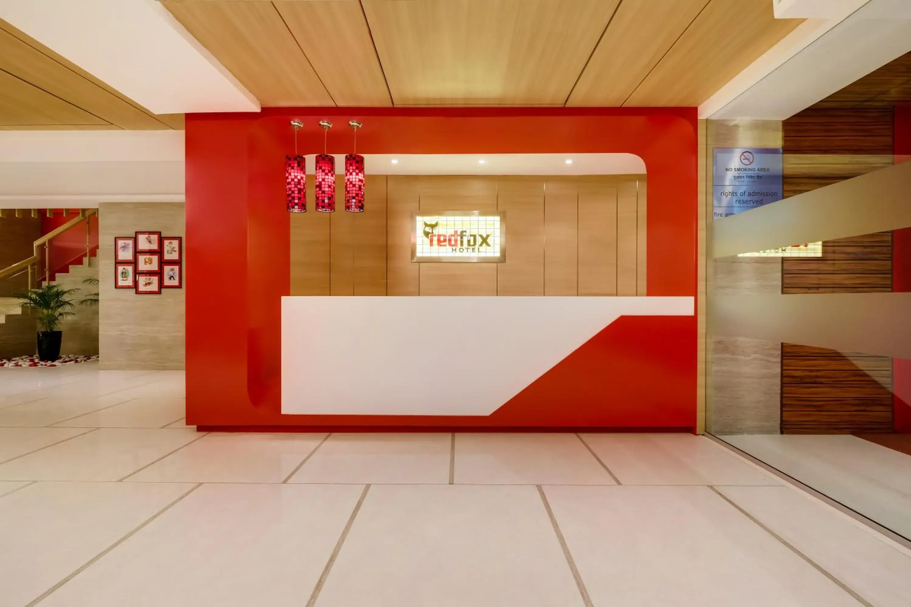 Lobby or reception in Red Fox by Lemon Tree Hotels, Vijayawada Lobby or reception in Red Fox by Lemon Tree Hotels, Vijayawada