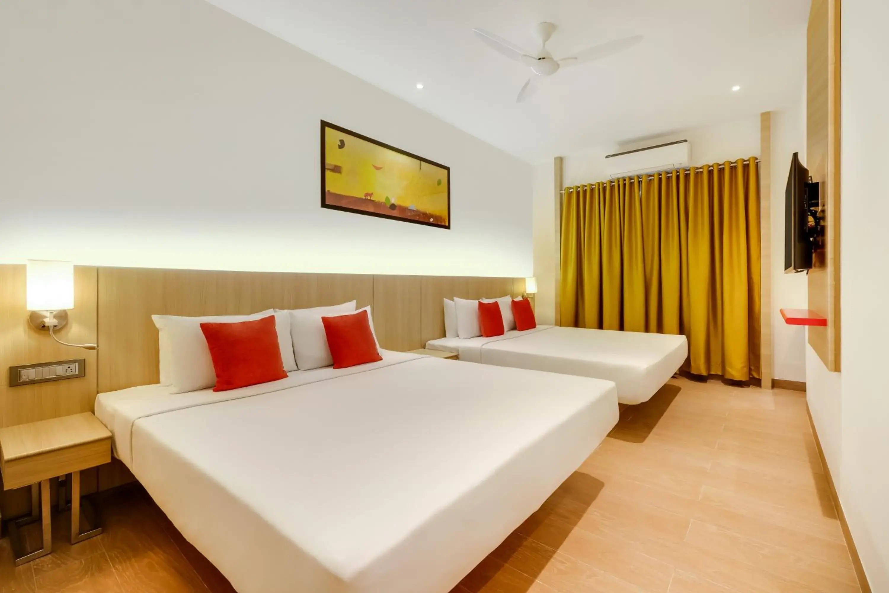 Bed in Red Fox by Lemon Tree Hotels, Vijayawada Bed in Red Fox by Lemon Tree Hotels, Vijayawada