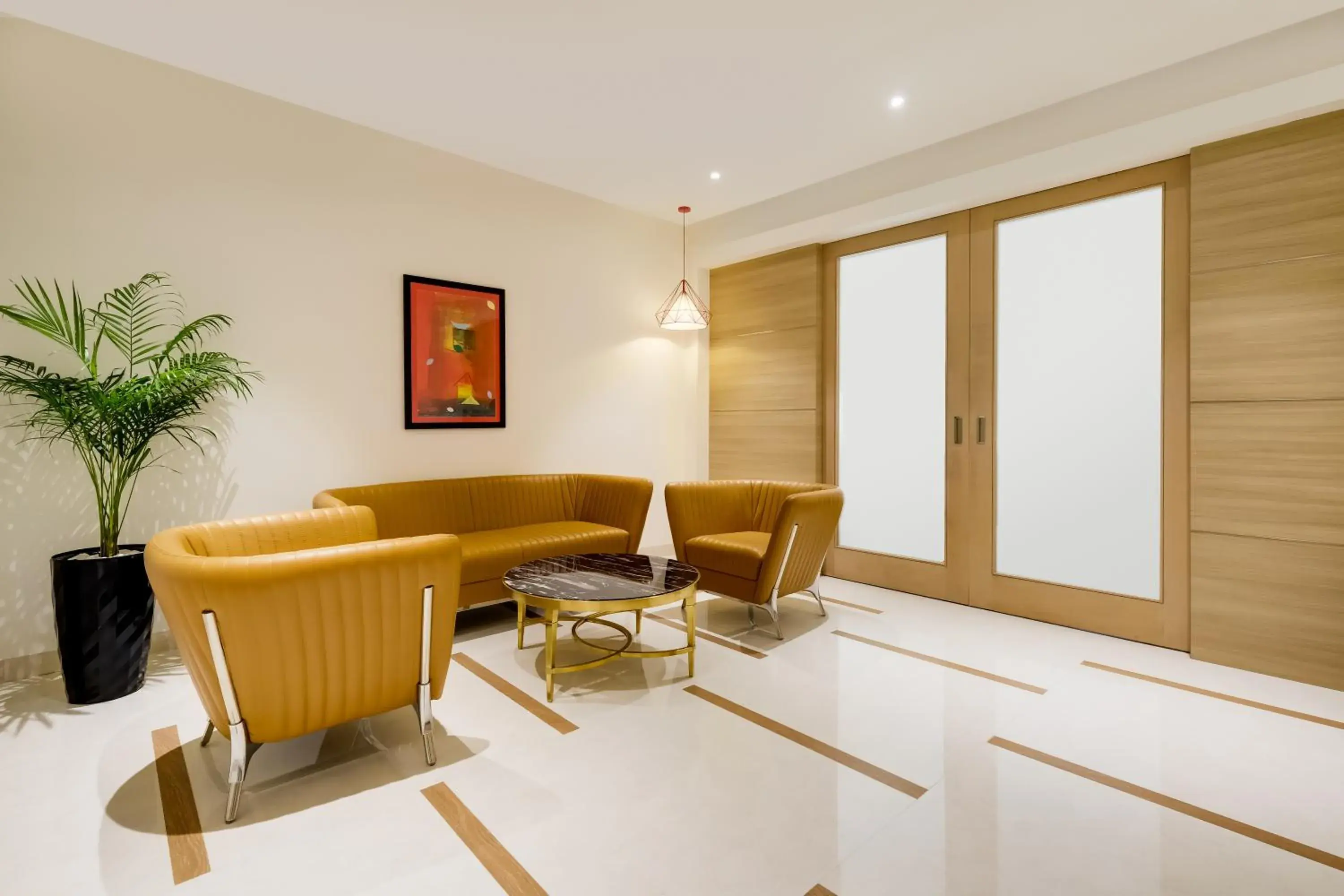 Living room in Red Fox by Lemon Tree Hotels, Vijayawada Living room in Red Fox by Lemon Tree Hotels, Vijayawada