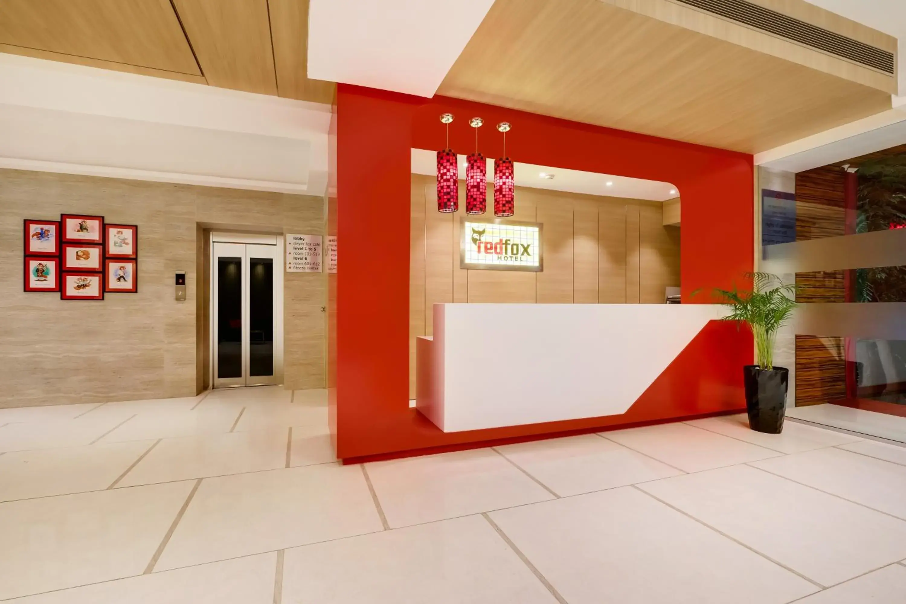 Lobby or reception in Red Fox by Lemon Tree Hotels, Vijayawada Lobby or reception in Red Fox by Lemon Tree Hotels, Vijayawada