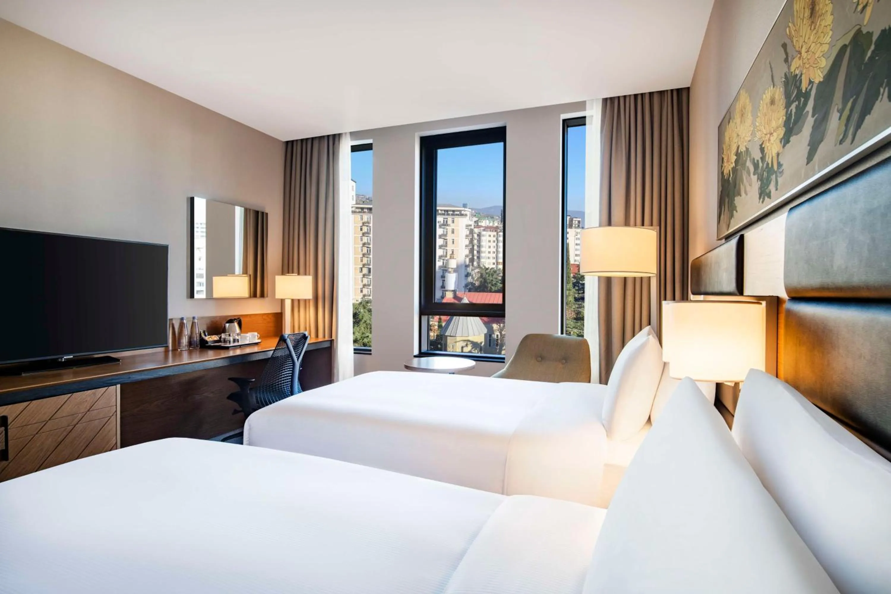 Bed in Hilton Garden Inn Tbilisi Chavchavadze