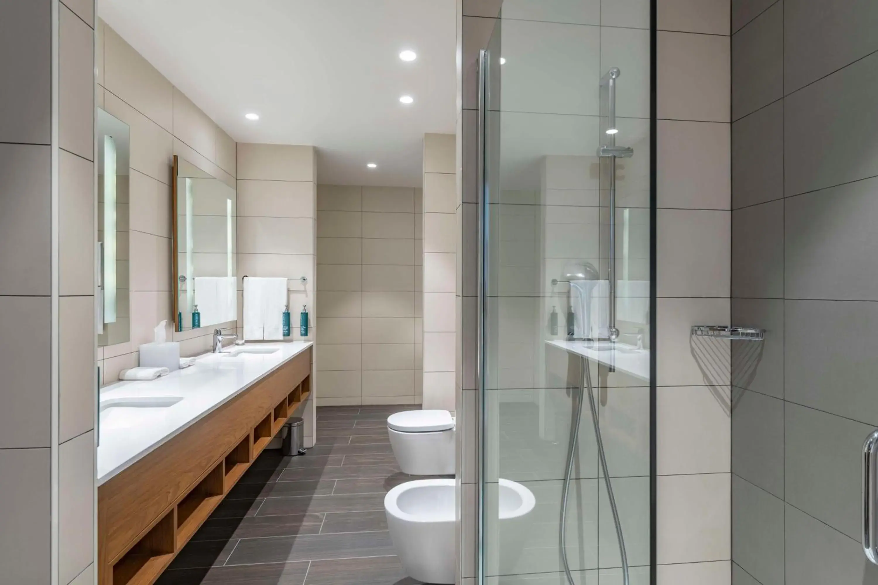 Bathroom in Hilton Garden Inn Tbilisi Chavchavadze Bathroom in Hilton Garden Inn Tbilisi Chavchavadze