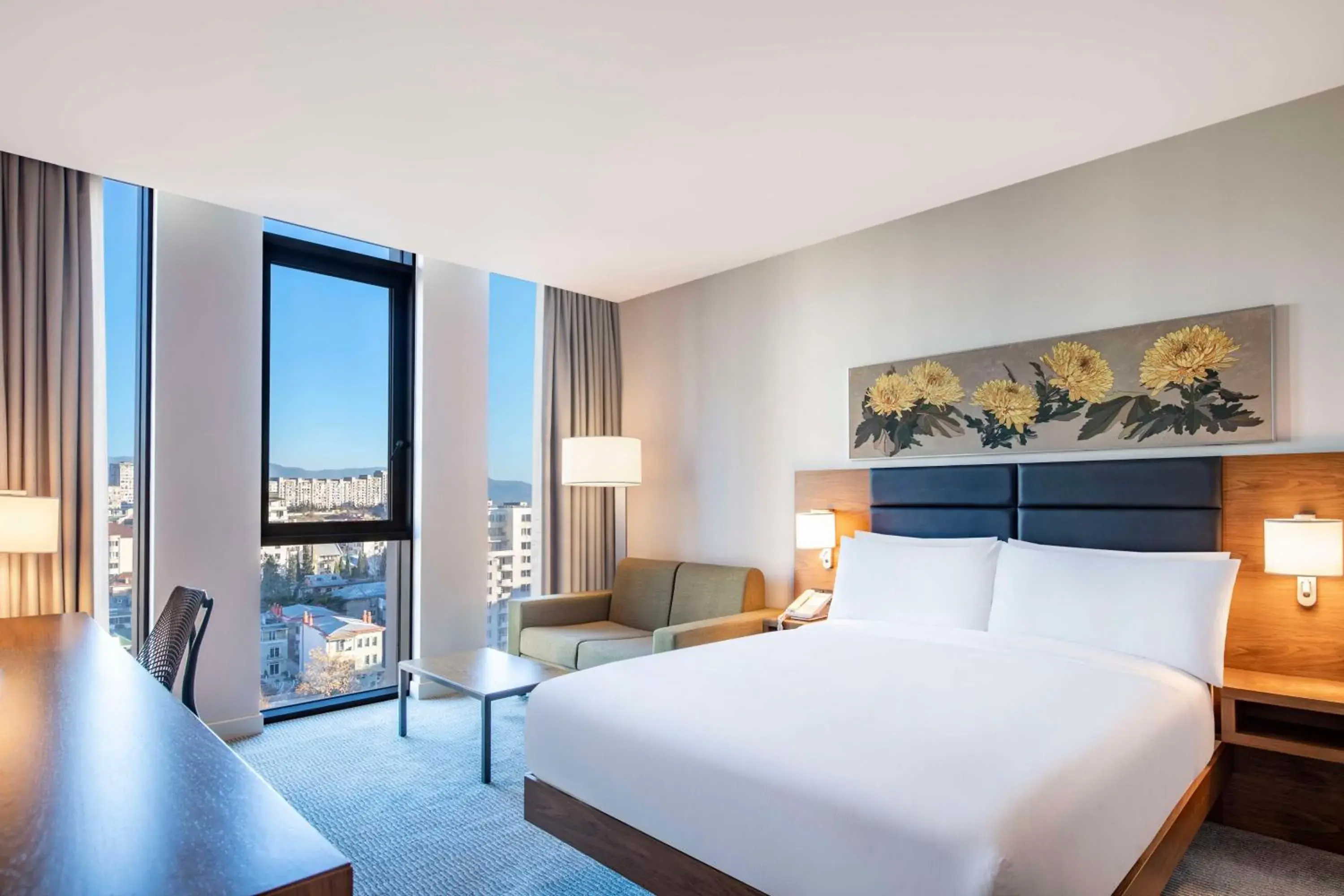 Bedroom, Bed in Hilton Garden Inn Tbilisi Chavchavadze Bedroom, Bed in Hilton Garden Inn Tbilisi Chavchavadze