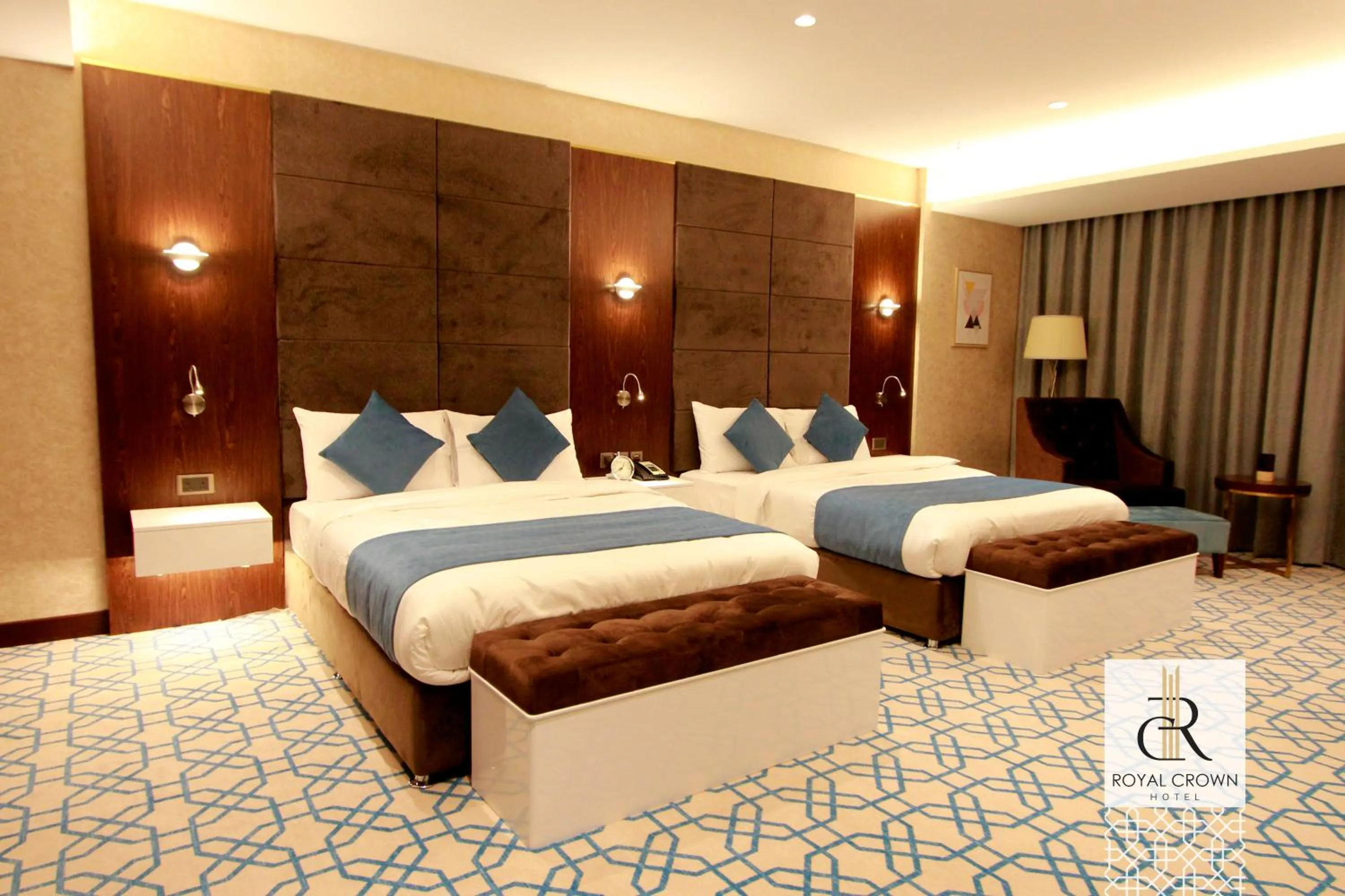 Bed in Royal Crown Hotel