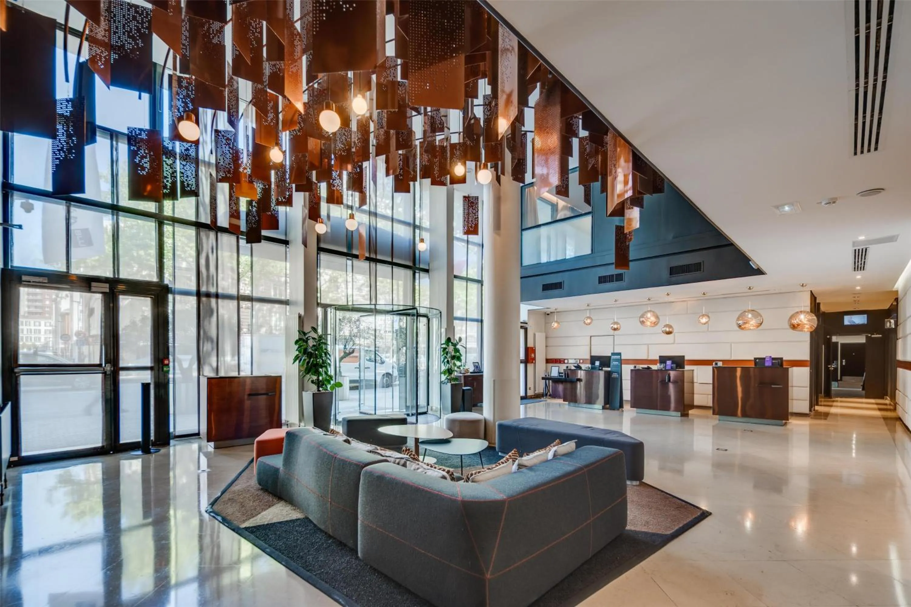 Lobby or reception in Radisson Blu Hotel, Paris Boulogne