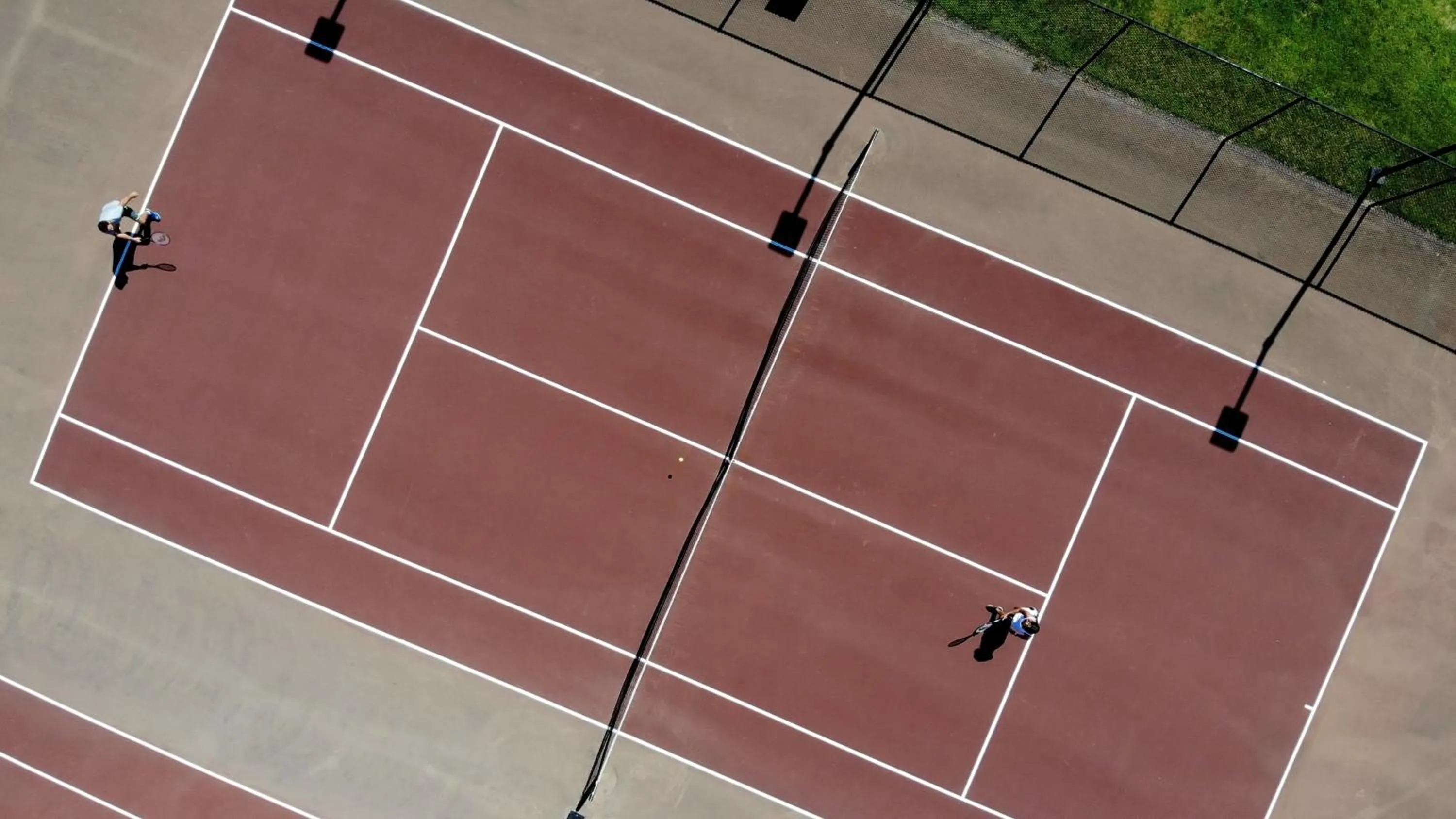 Tennis court in The Colonies at Williamsburg