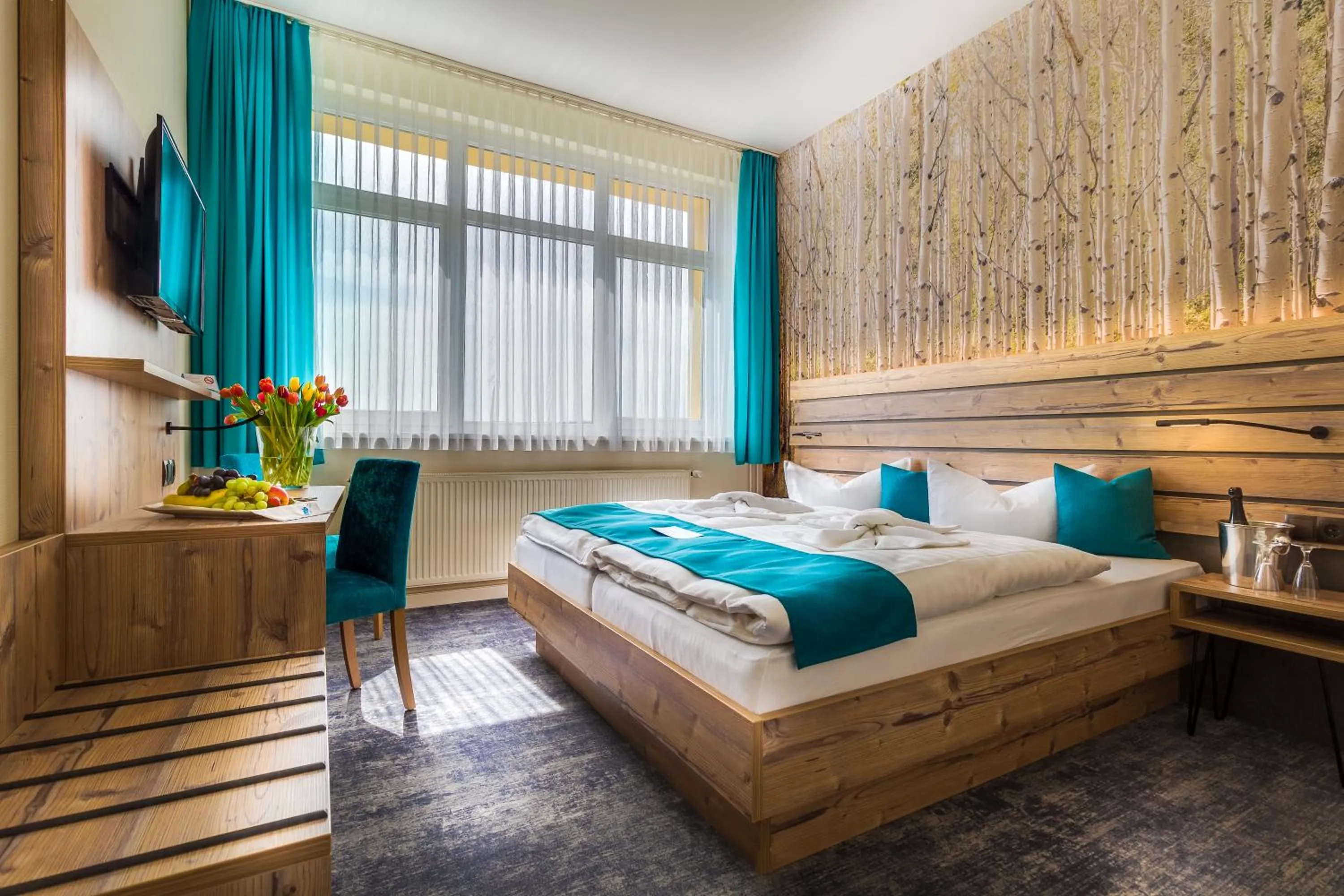 Photo of the whole room, Bed in Panorama Ferien Hotel Harz
