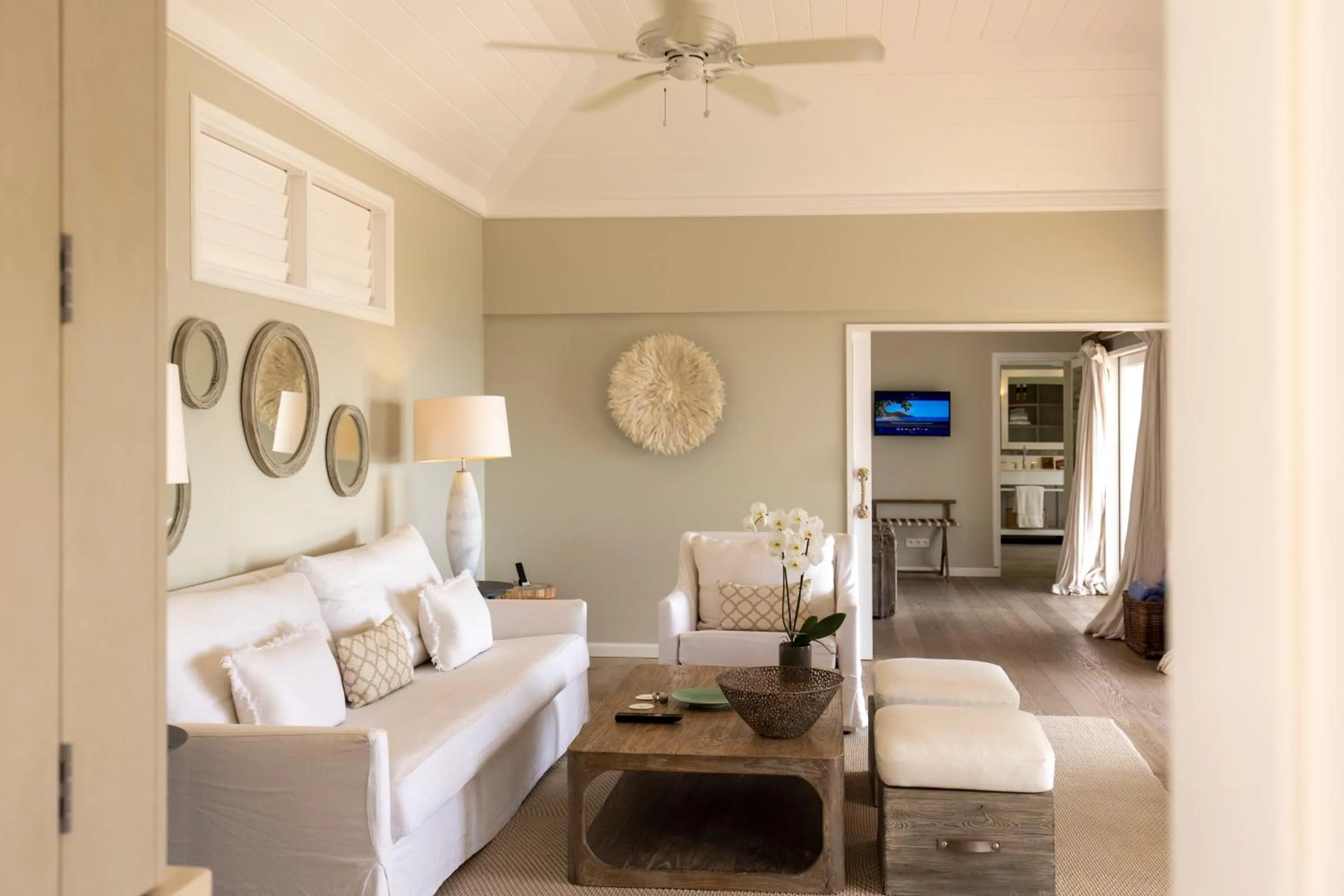 Living room in Le Toiny Hotel & Beach Club