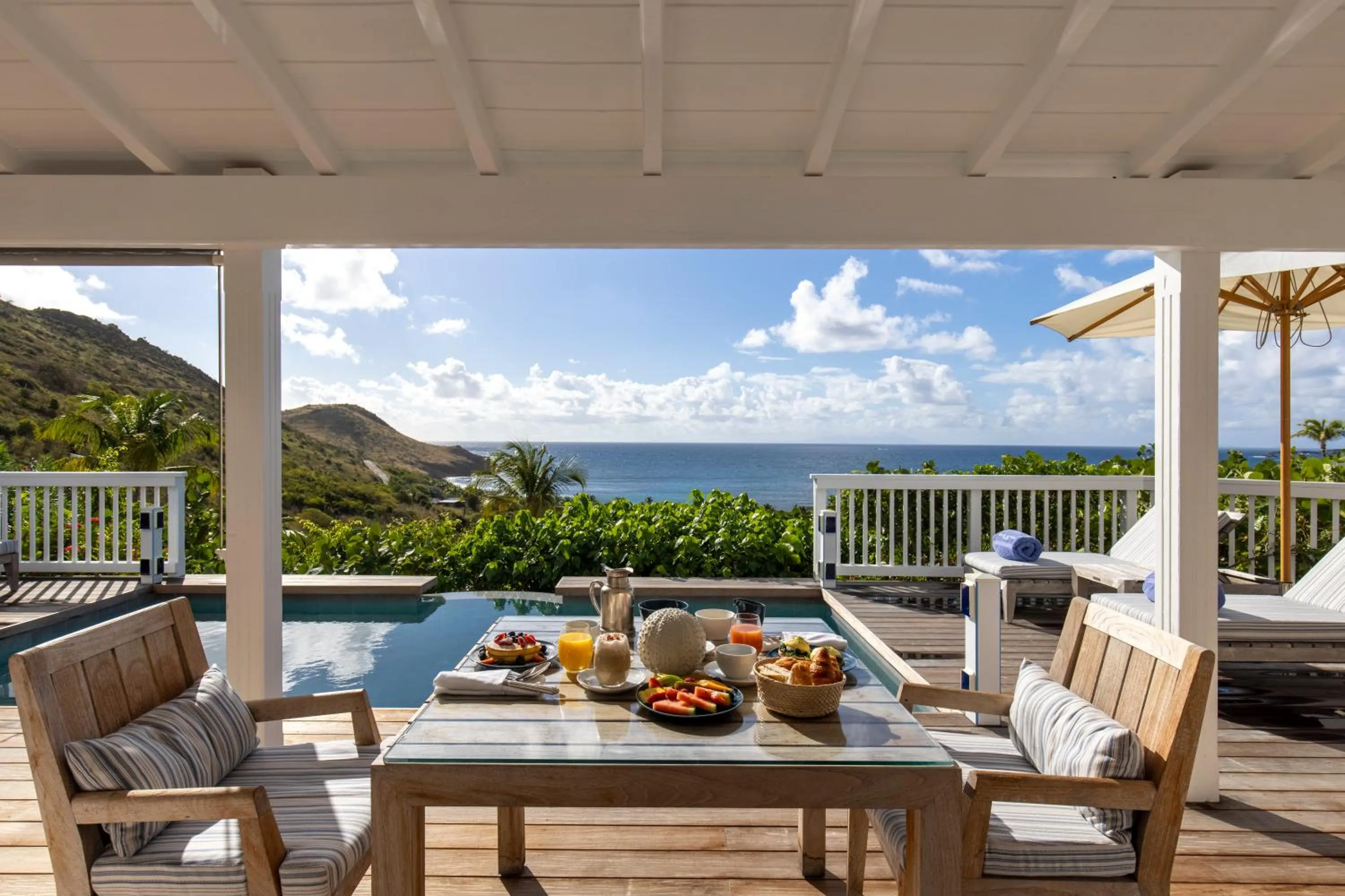 Patio in Le Toiny Hotel & Beach Club