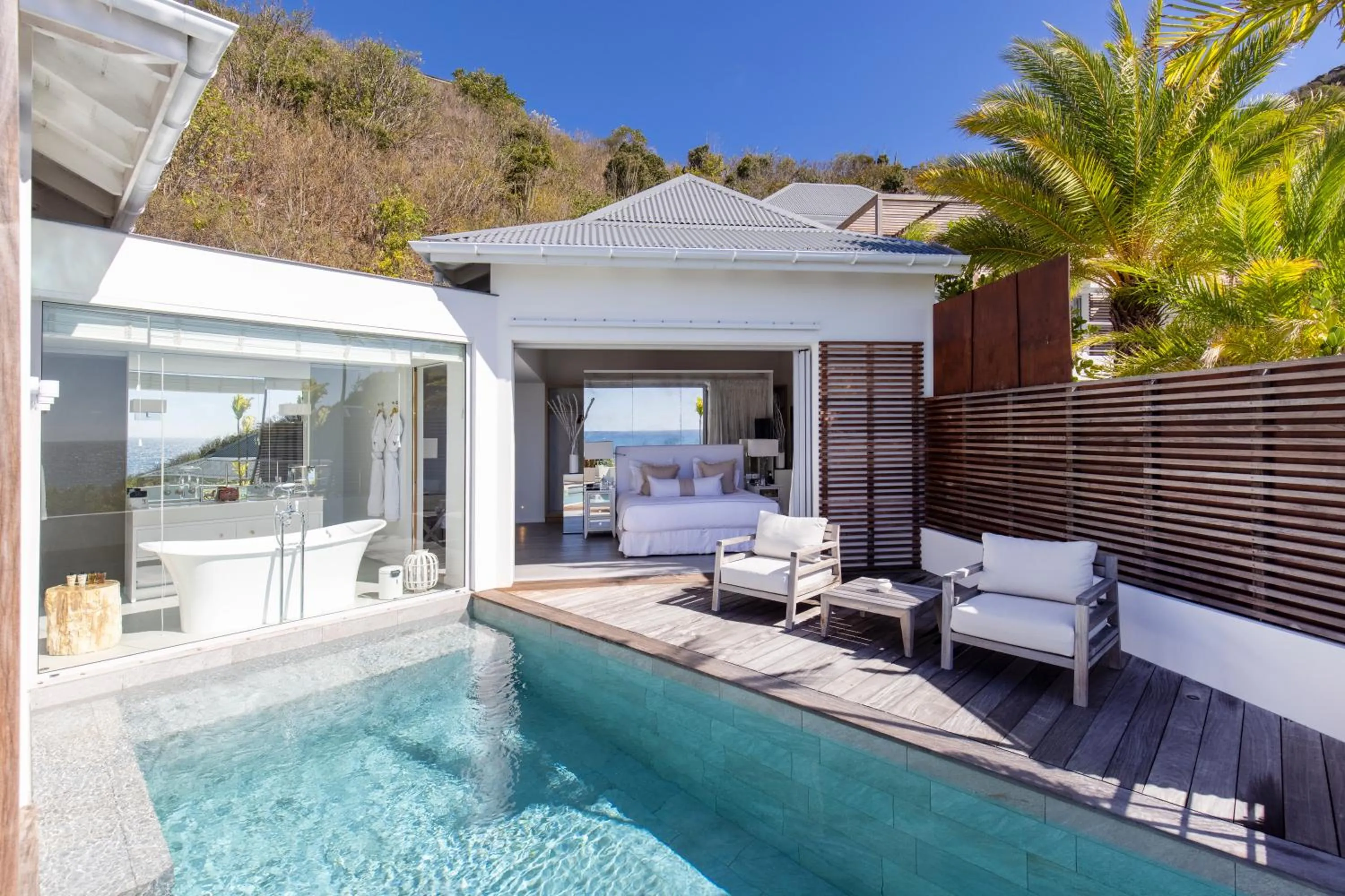 Patio in Le Toiny Hotel & Beach Club