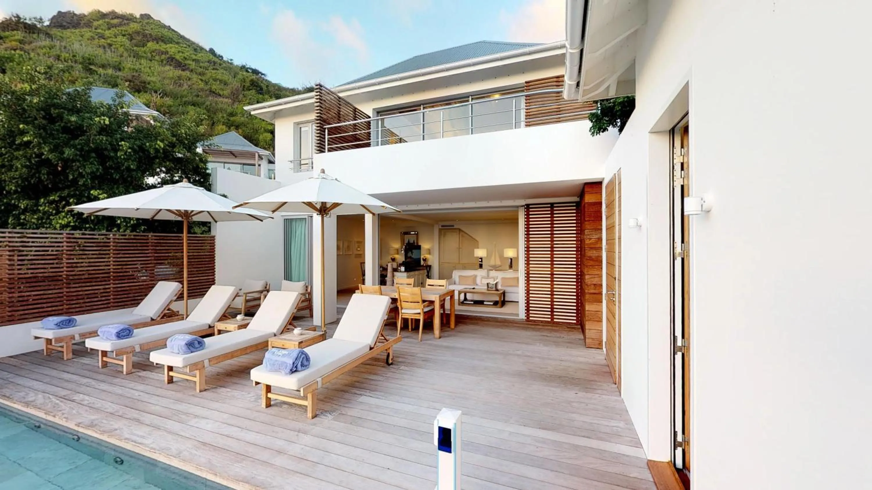 Patio in Le Toiny Hotel & Beach Club