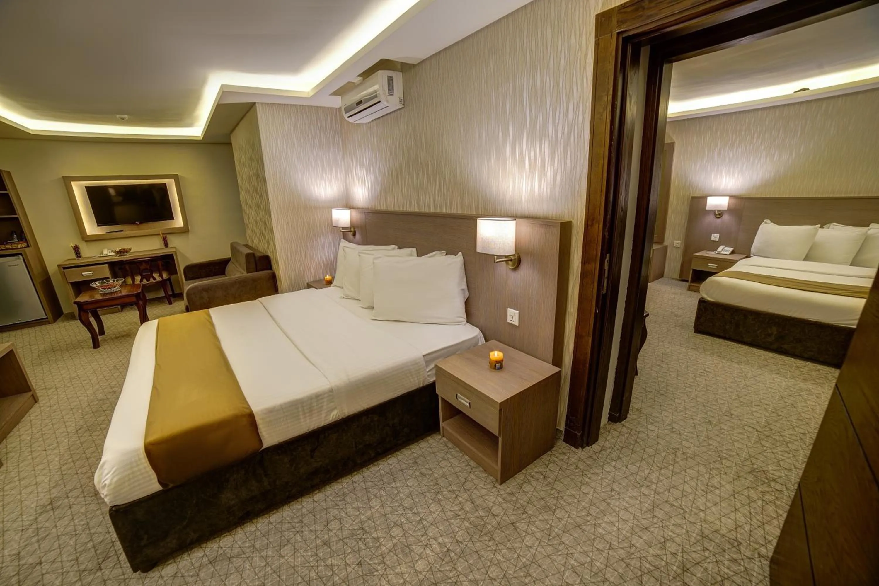 Bed in Nairoukh Hotel Aqaba