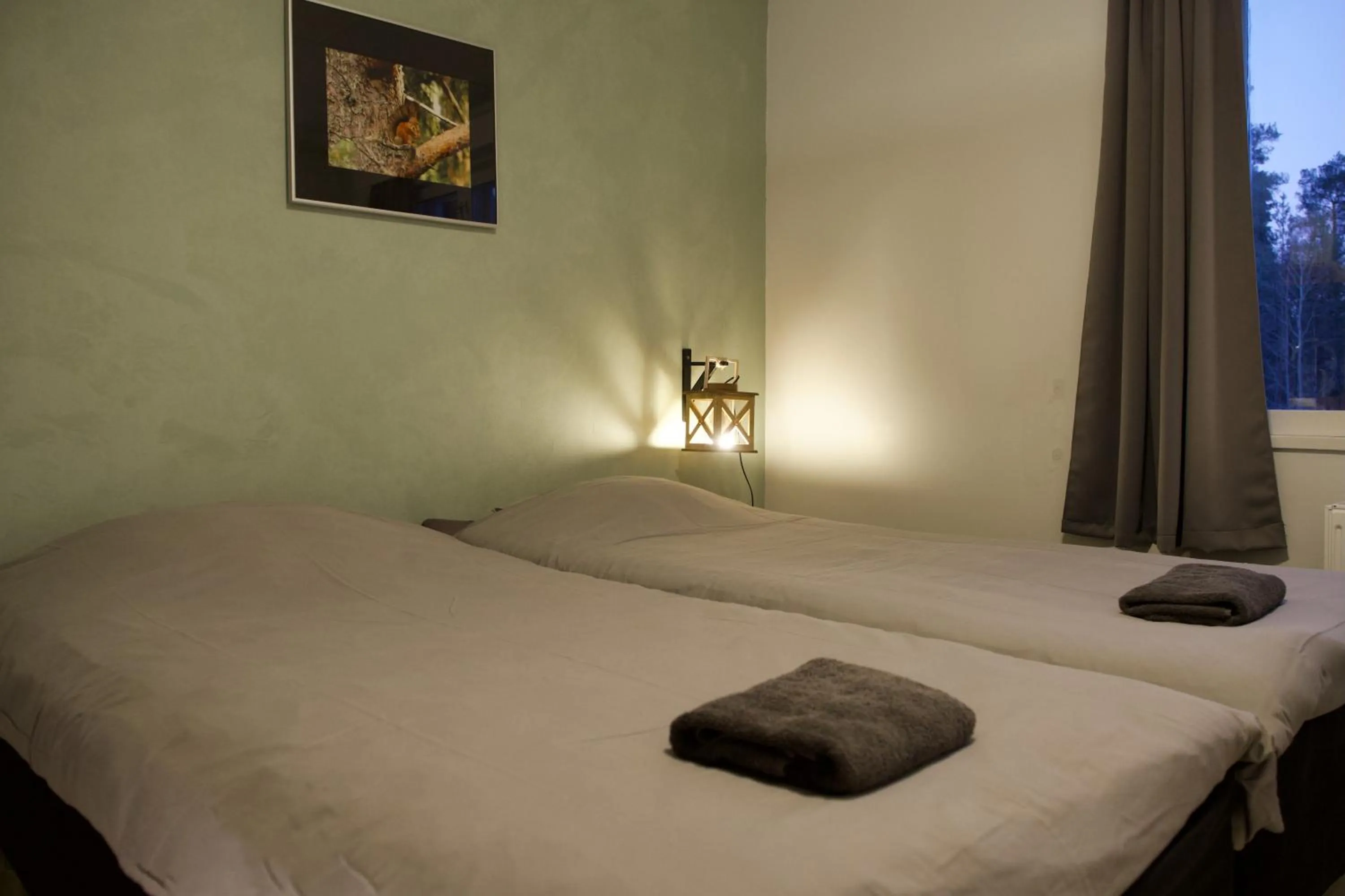 Bed in Taigaschool Eco Hotel