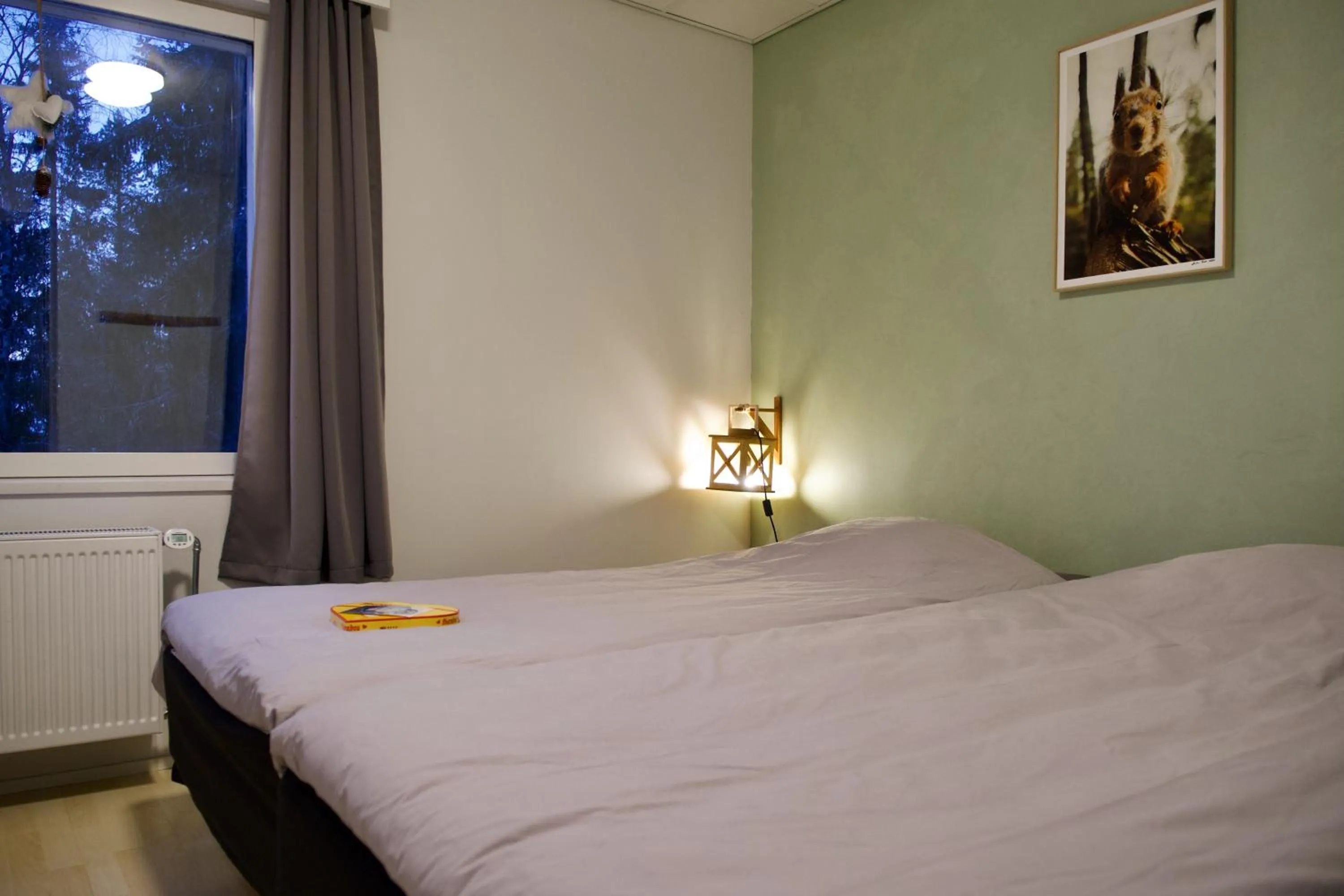 Bed in Taigaschool Eco Hotel