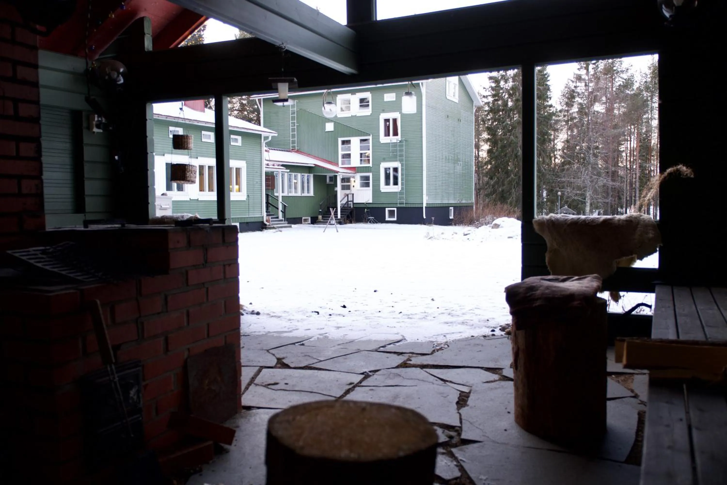 BBQ facilities in Taigaschool Eco Hotel