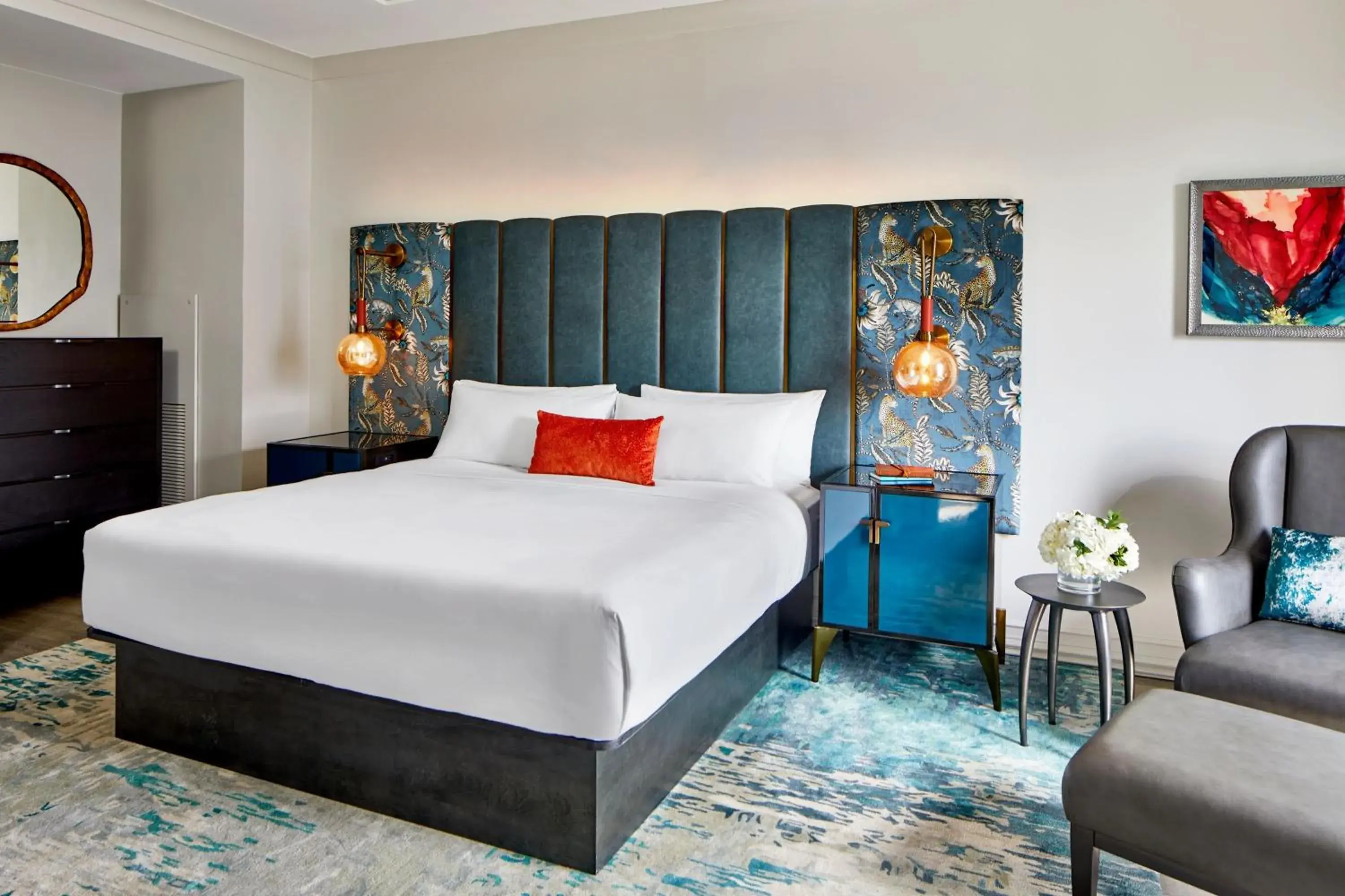 Bedroom, Bed in Grand Bohemian Orlando, Autograph Collection Bedroom, Bed in Grand Bohemian Orlando, Autograph Collection